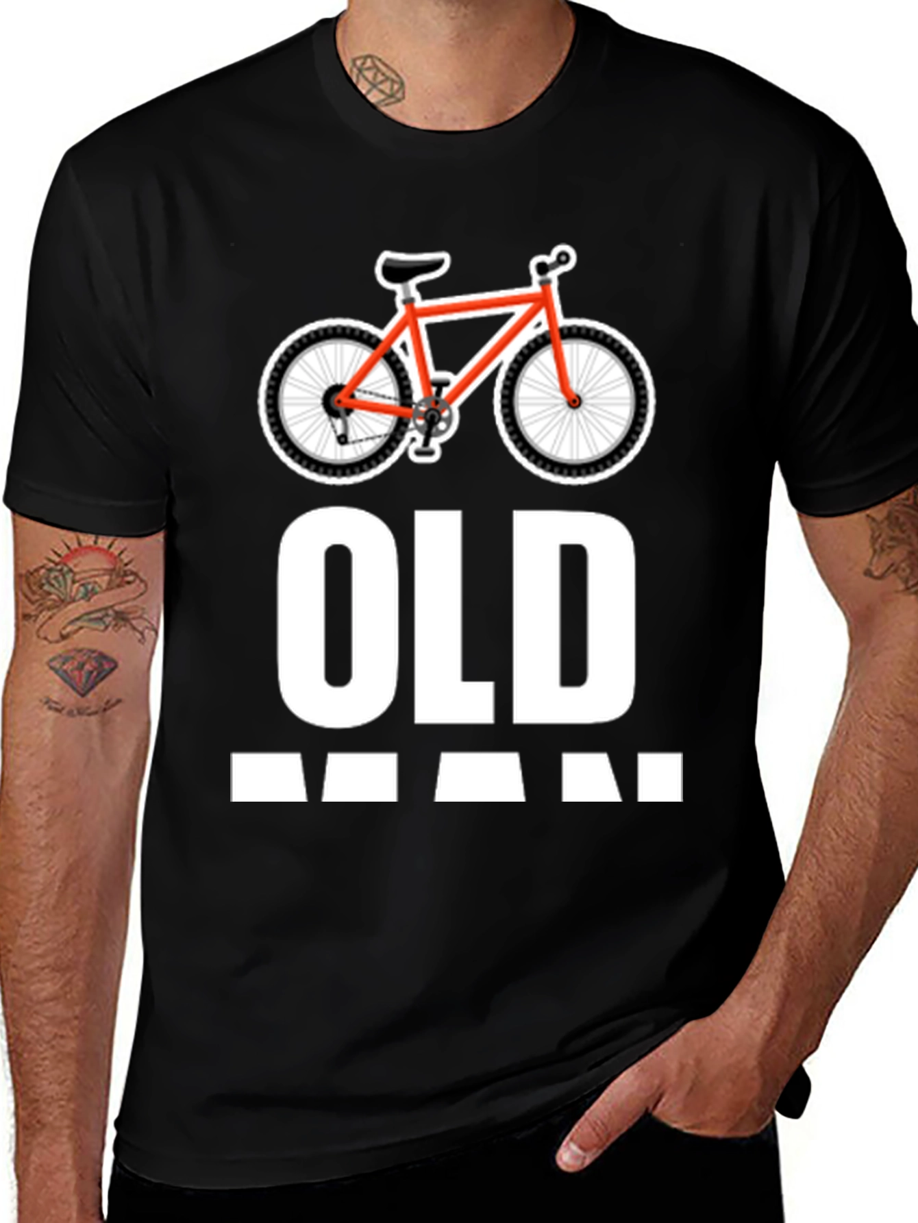 Variant 2 of Old Man Bike T-Shirt - Funny Cycling Gift