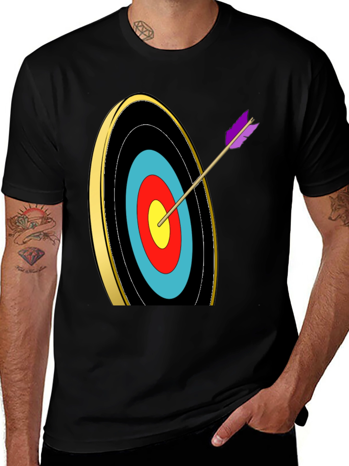 Variant 15 of Archery Target Graphic Tee - Bullseye T-Shirt