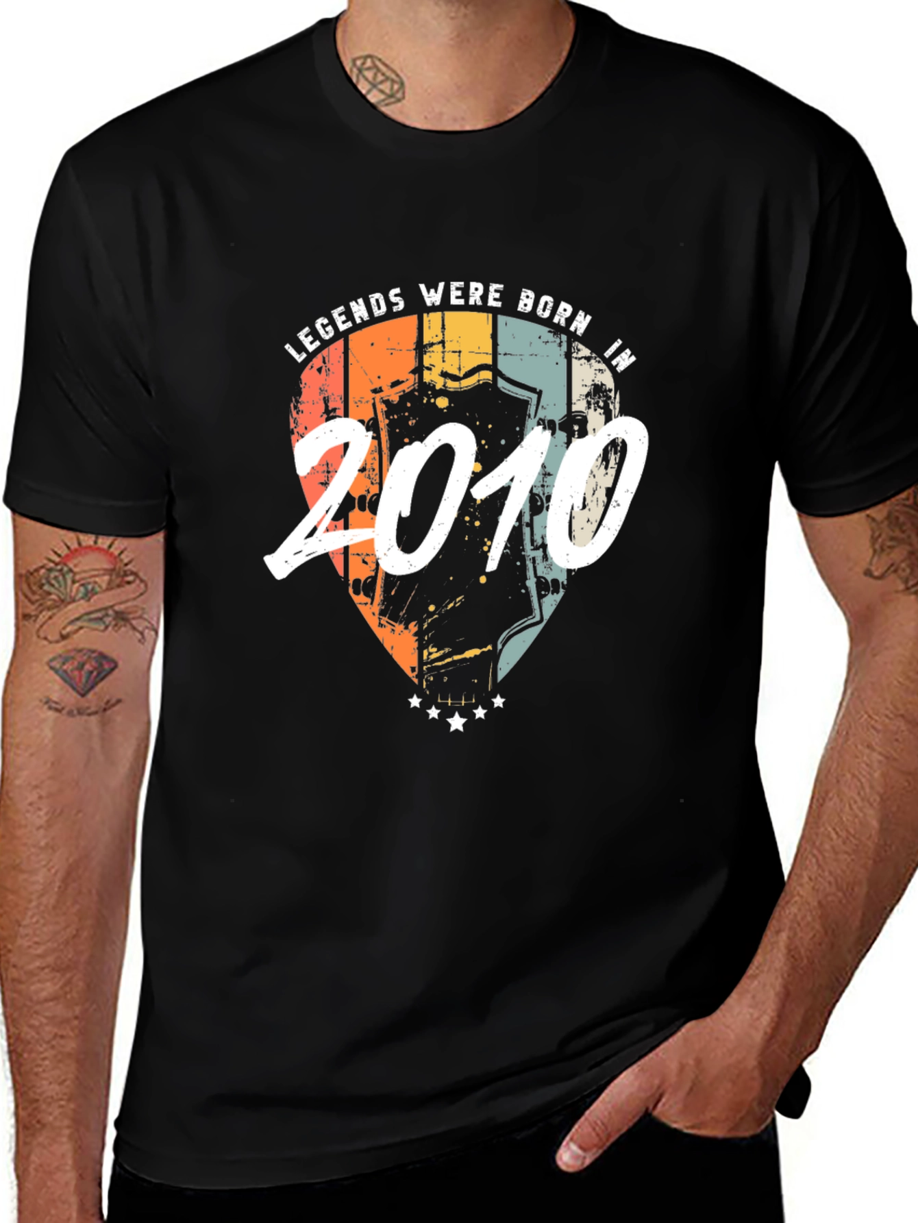 Variant 28 of Legends Born in 2010 Graphic Tee - Retro Birthday Shirt