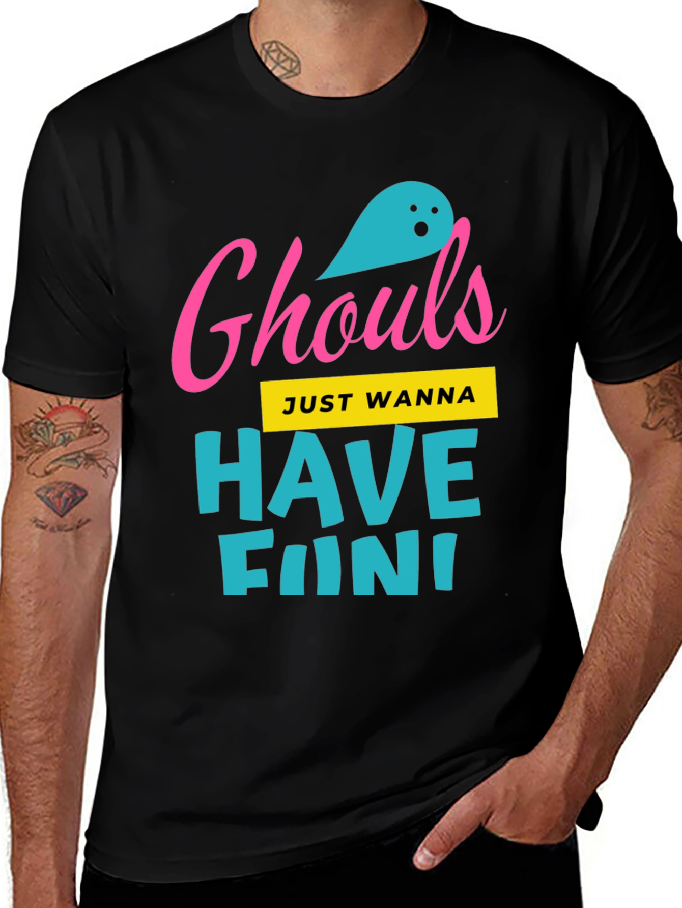 Ghouls Just Wanna Have Fun Halloween Graphic Tee