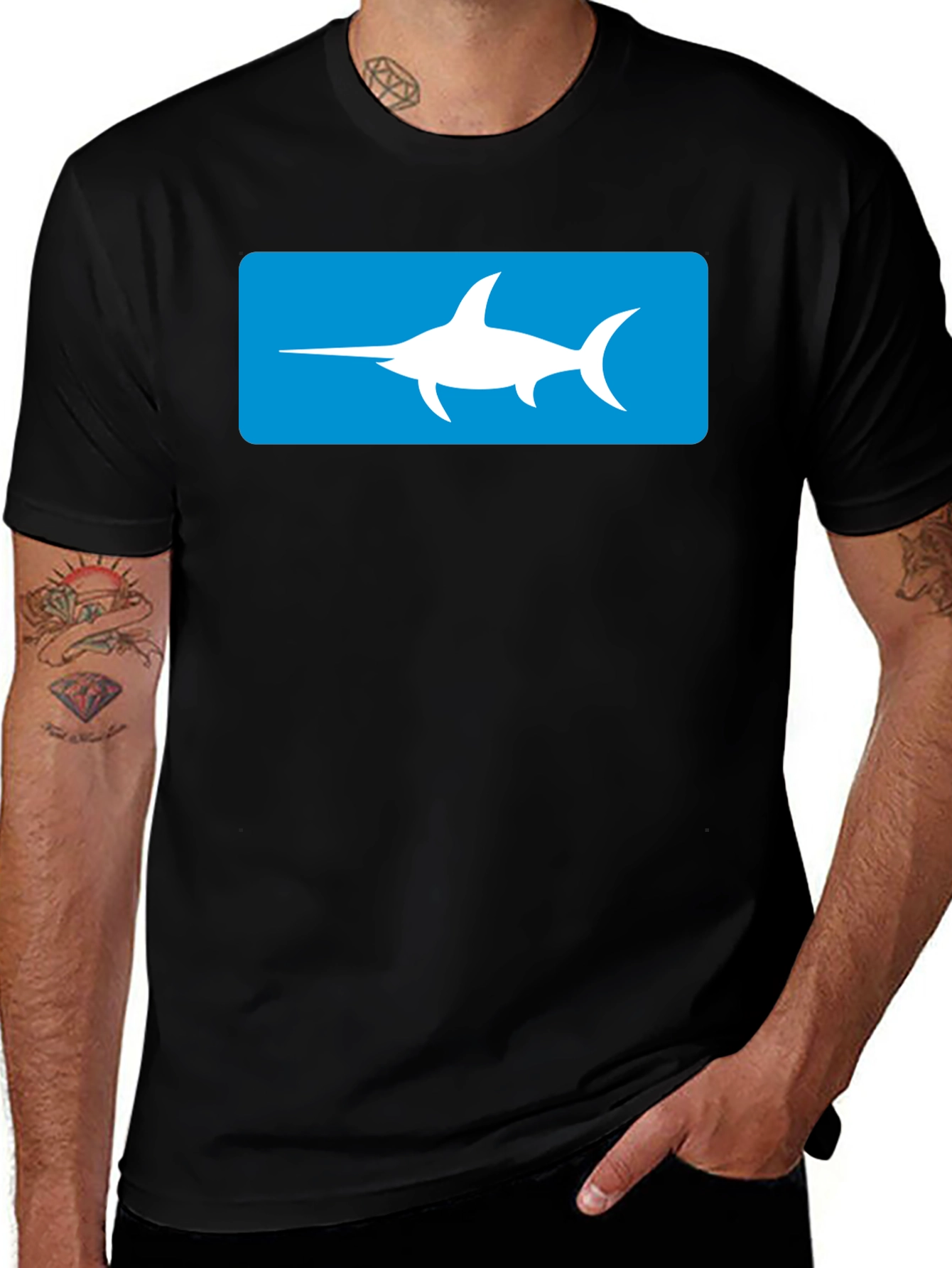 Swordfish Graphic Tee - Cool Marine Style