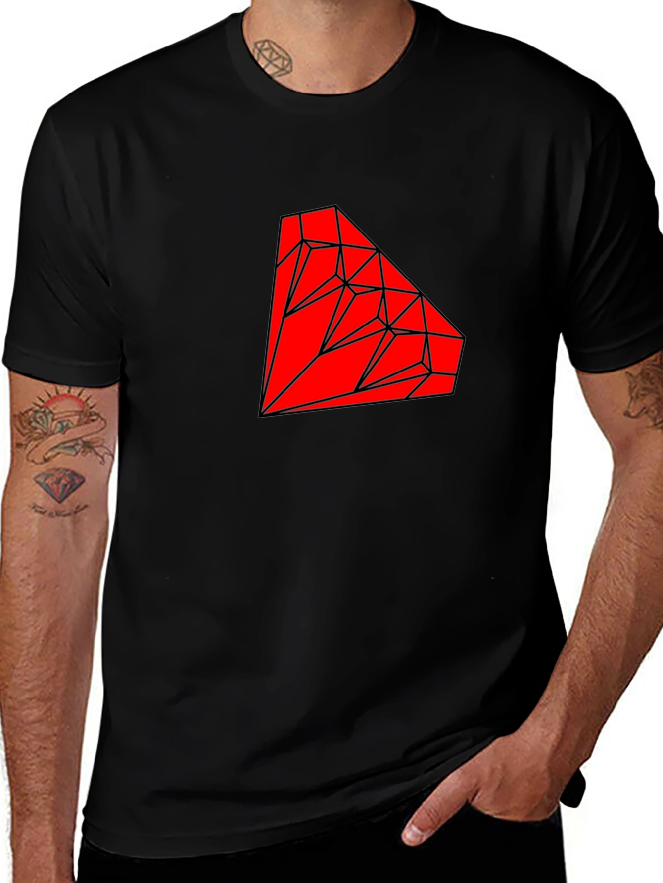 Variant 17 of Geometric Diamond Graphic Tee