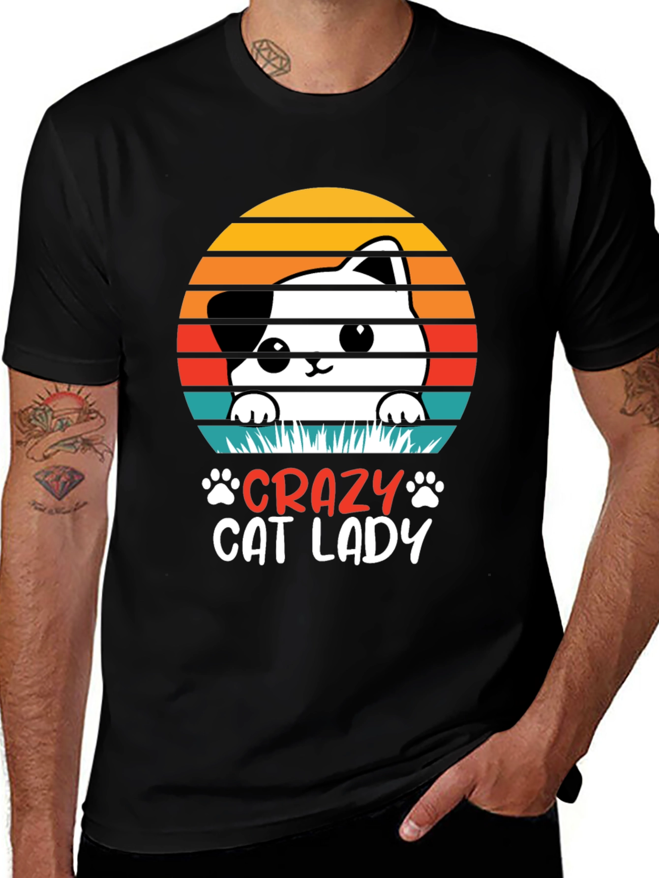 Variant 11 of Crazy Cat Lady Graphic Tee