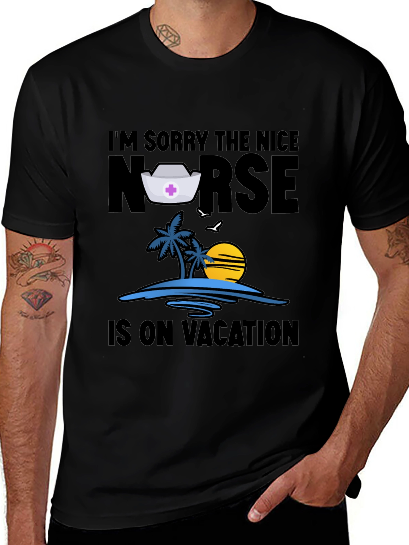 Variant 20 of Nurse On Vacation T-Shirt