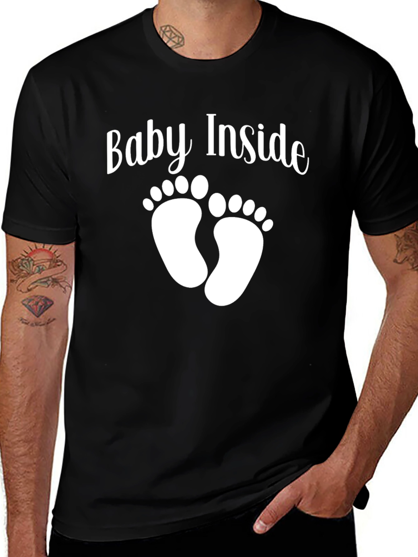 Baby Inside T-Shirt - Cute Pregnancy Announcement Tee
