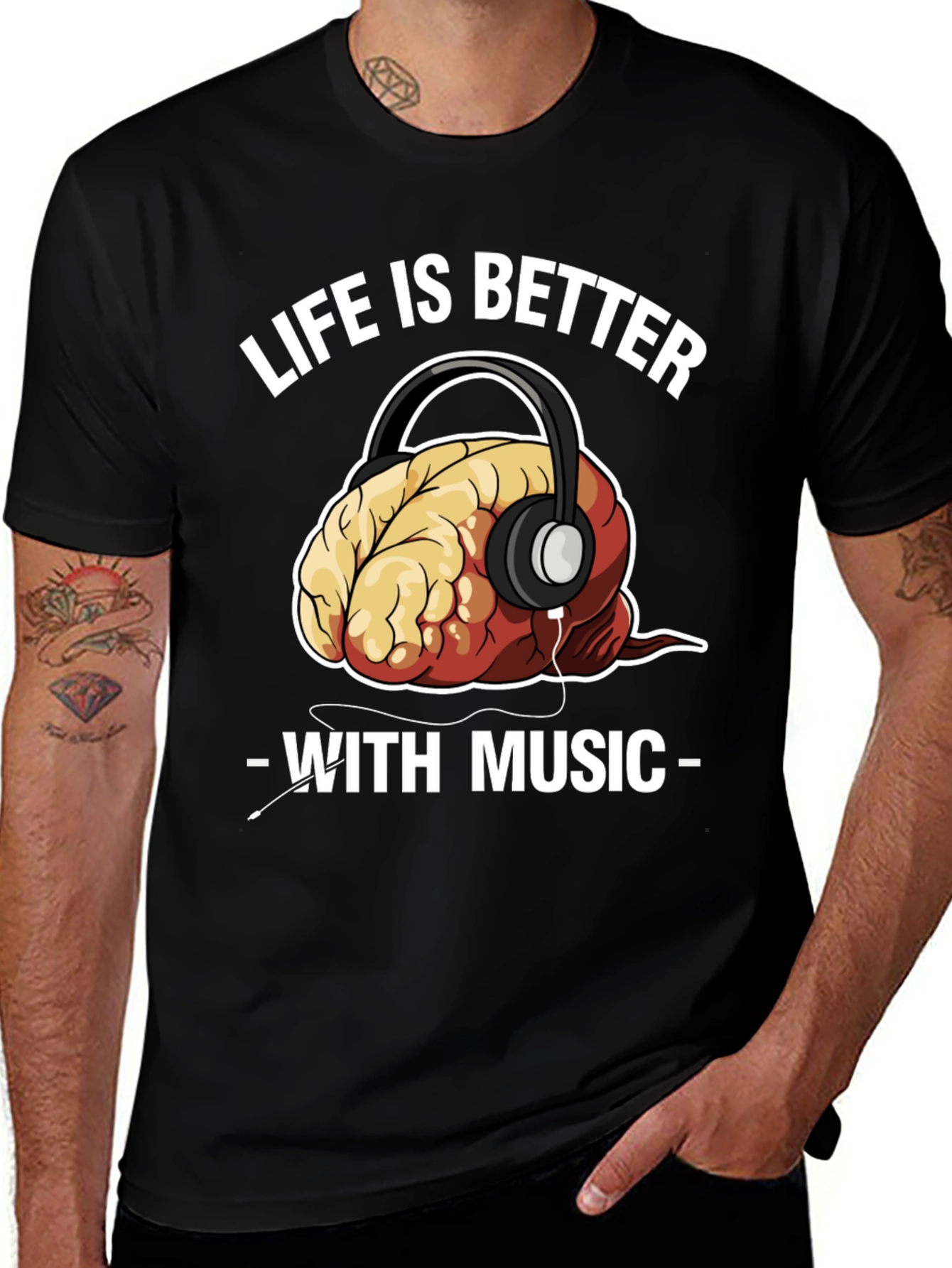 Variant 9 of Life is Better with Music T-Shirt