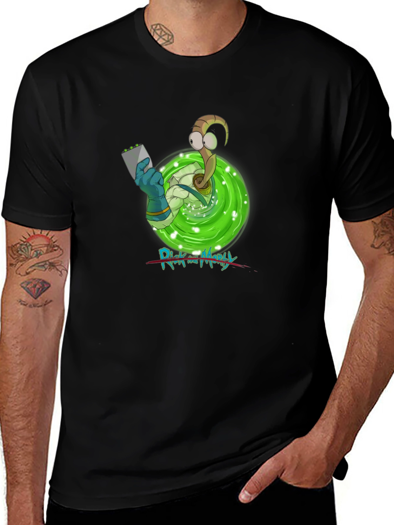 Variant 4 of Rick and Morty Wormhole T-Shirt