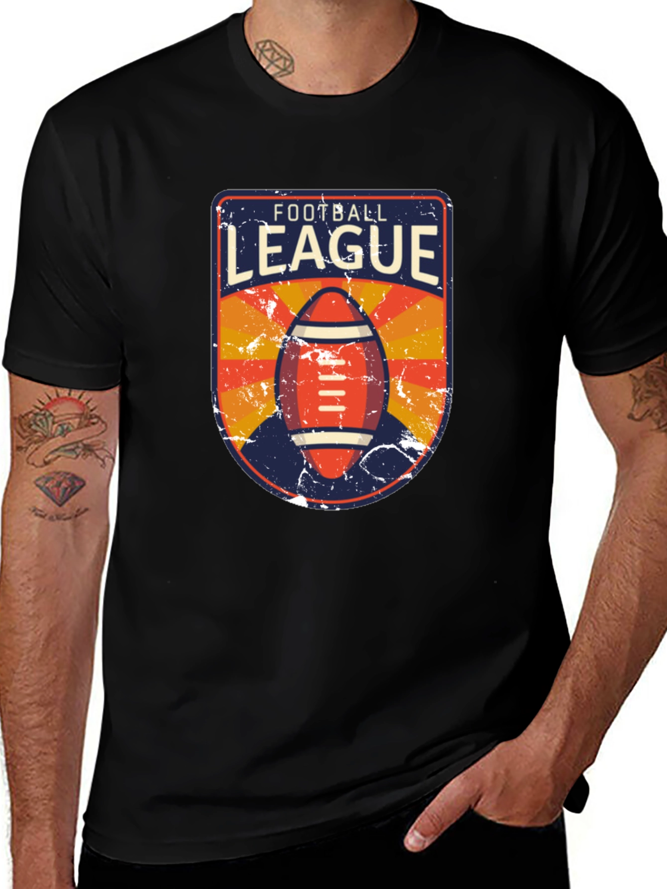Variant 3 of Football League Vintage Graphic T-Shirt