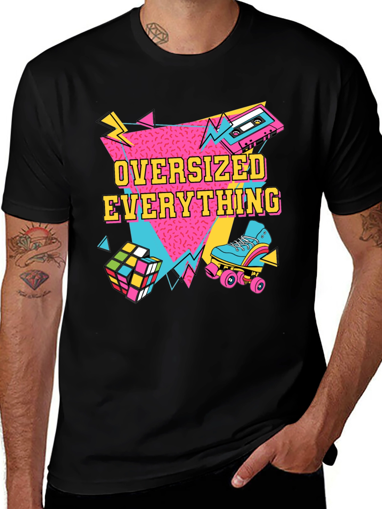 Variant 19 of Oversized Everything Retro 80s Graphic T-Shirt