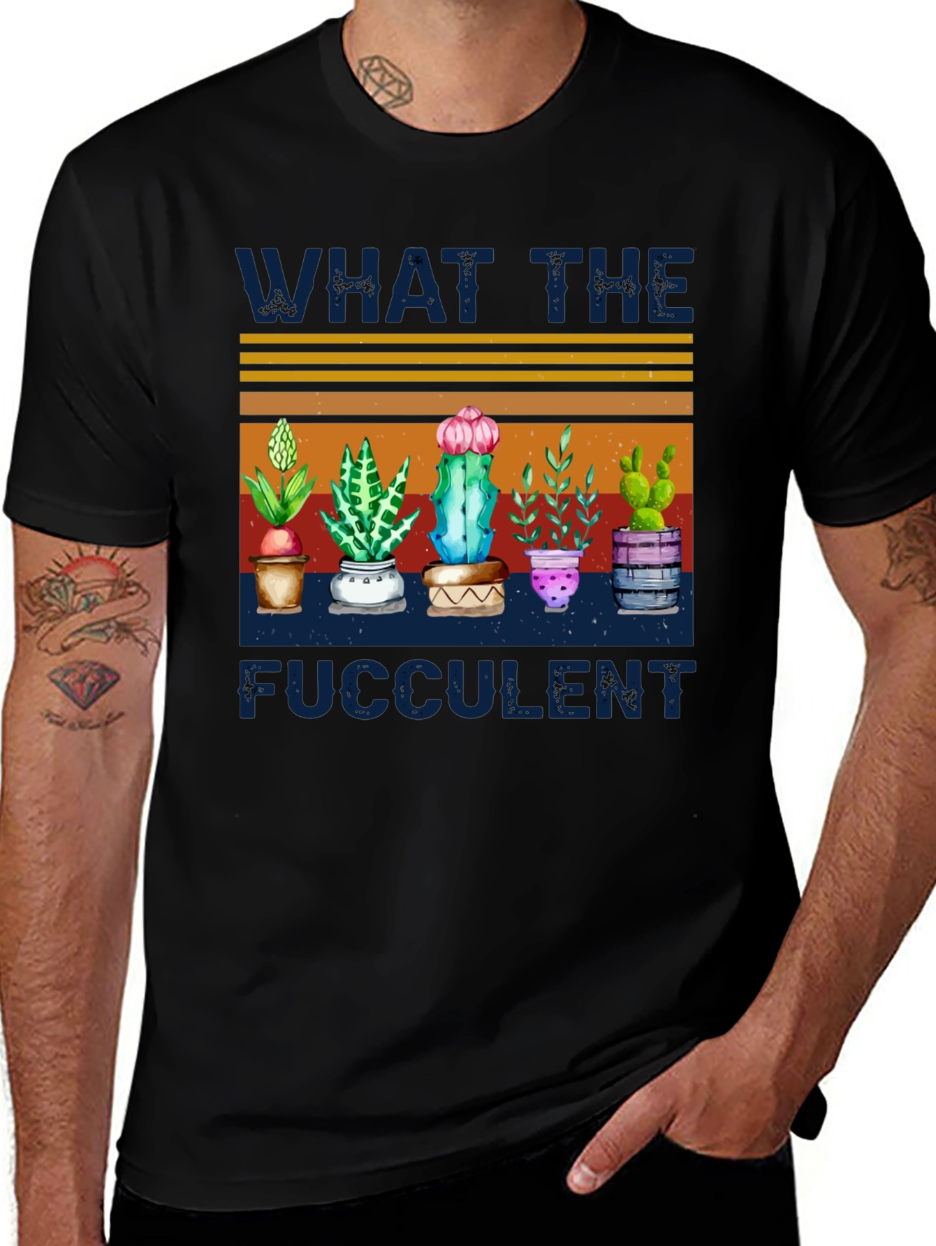What The Fucculent T-Shirt - Cactus & Plant Humor