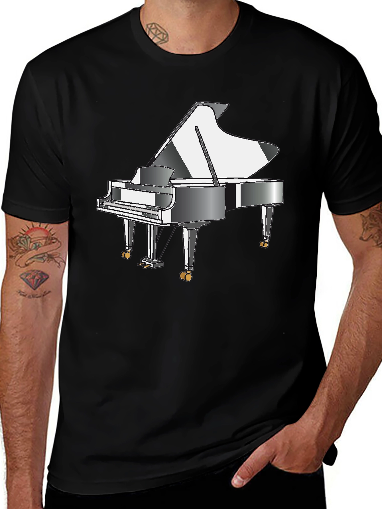 Variant 30 of Grand Piano T-Shirt - Music Lover Tee