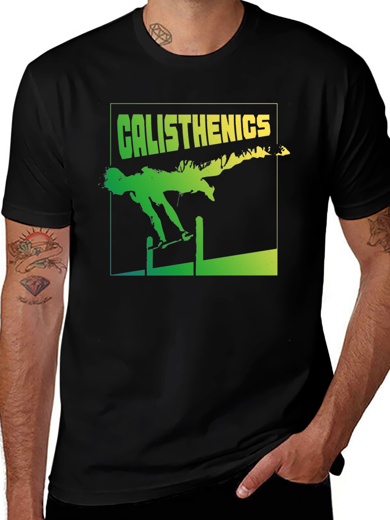 Calisthenics T-Shirt - Black Graphic Tee