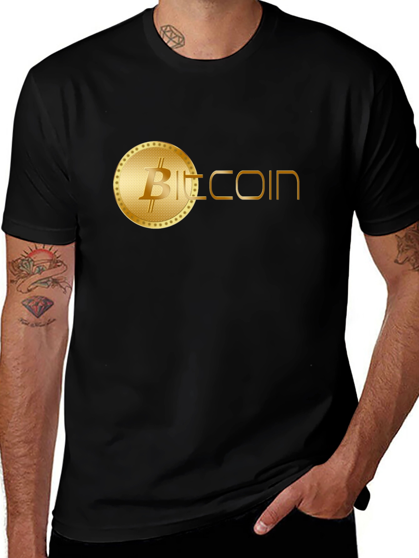 Variant 9 of Bitcoin Tee - Crypto Currency Design