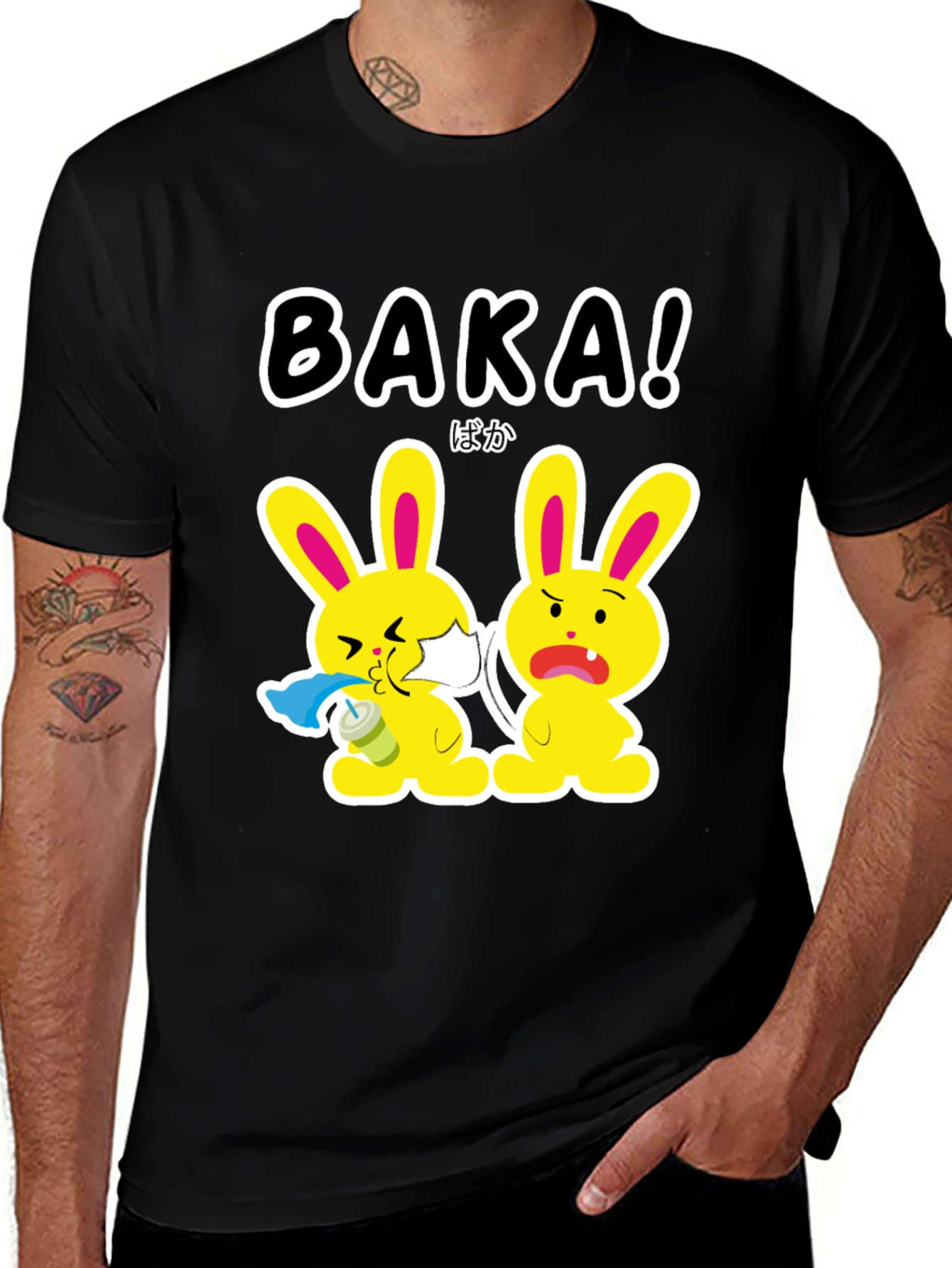 Variant 29 of Baka! Funny Anime Graphic T-Shirt