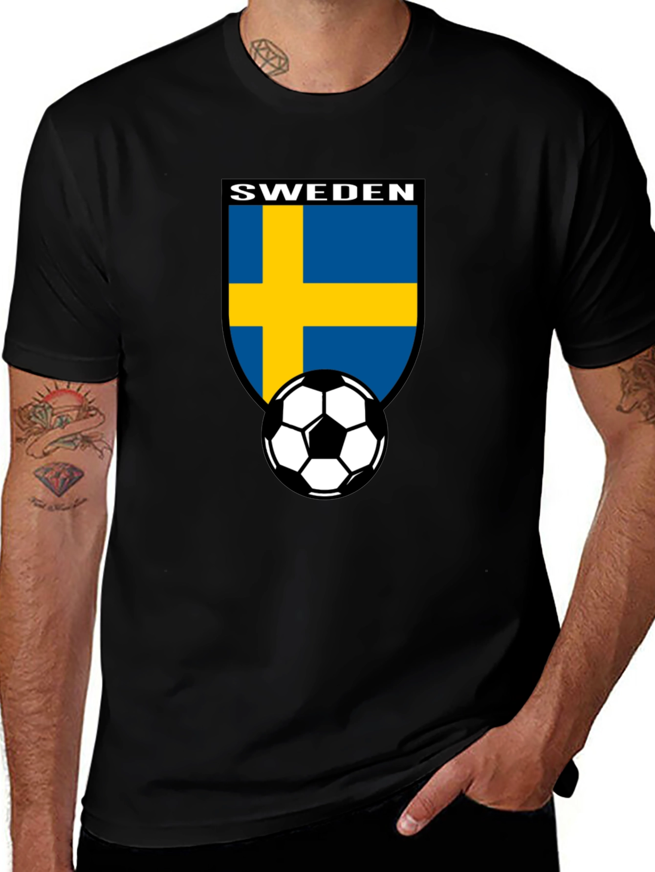 Sweden Football T-Shirt - Soccer Pride Tee