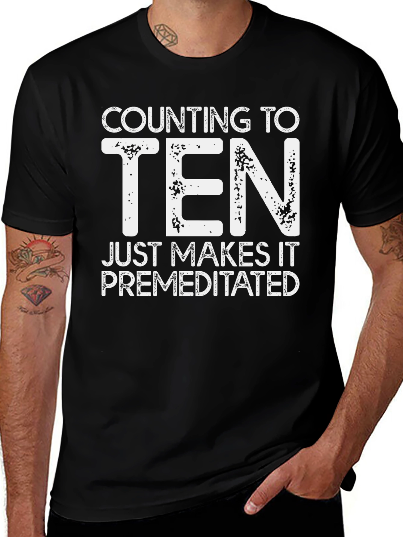 Variant 7 of Counting to Ten Funny Graphic Tee