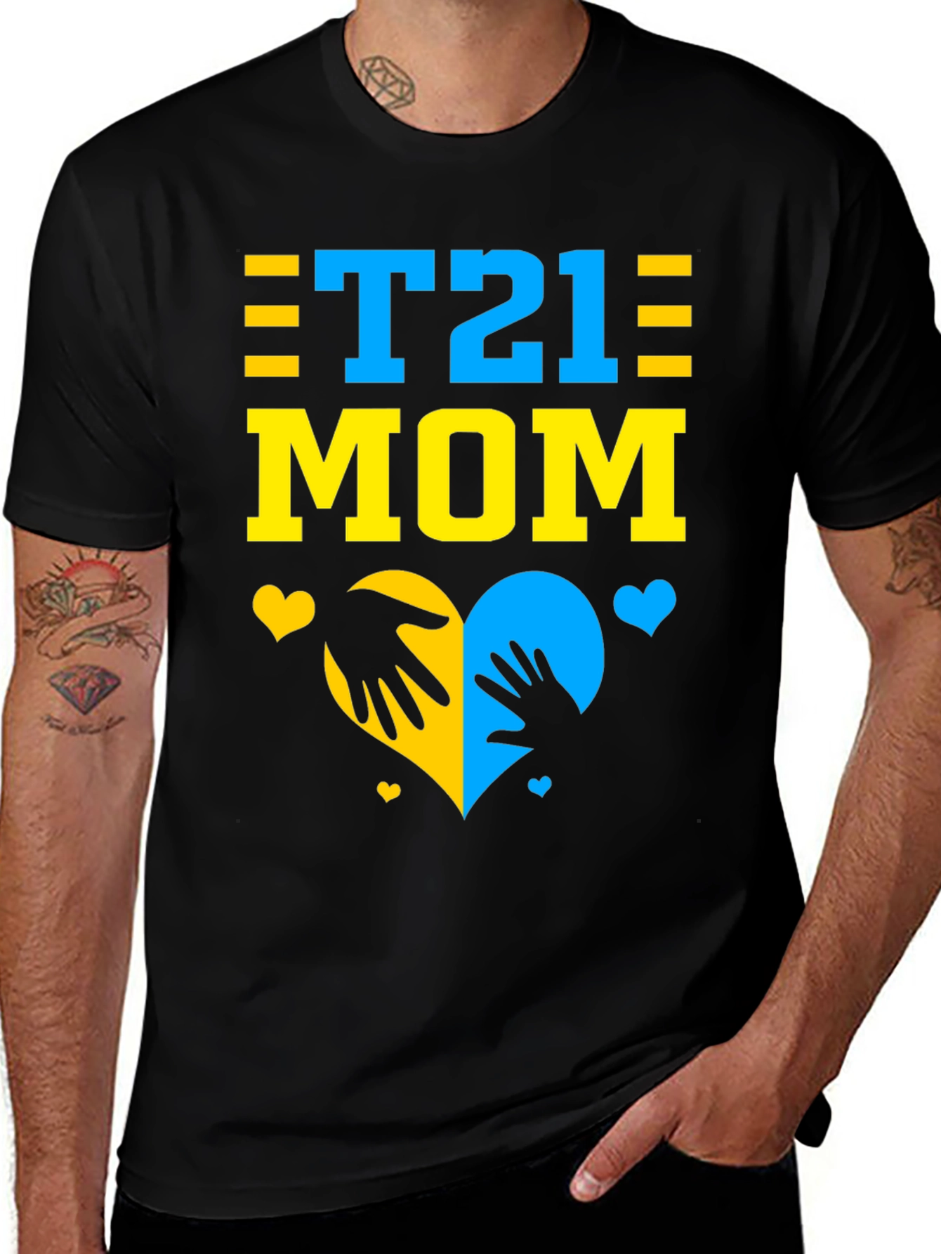 T21 Mom T-Shirt - Down Syndrome Awareness 