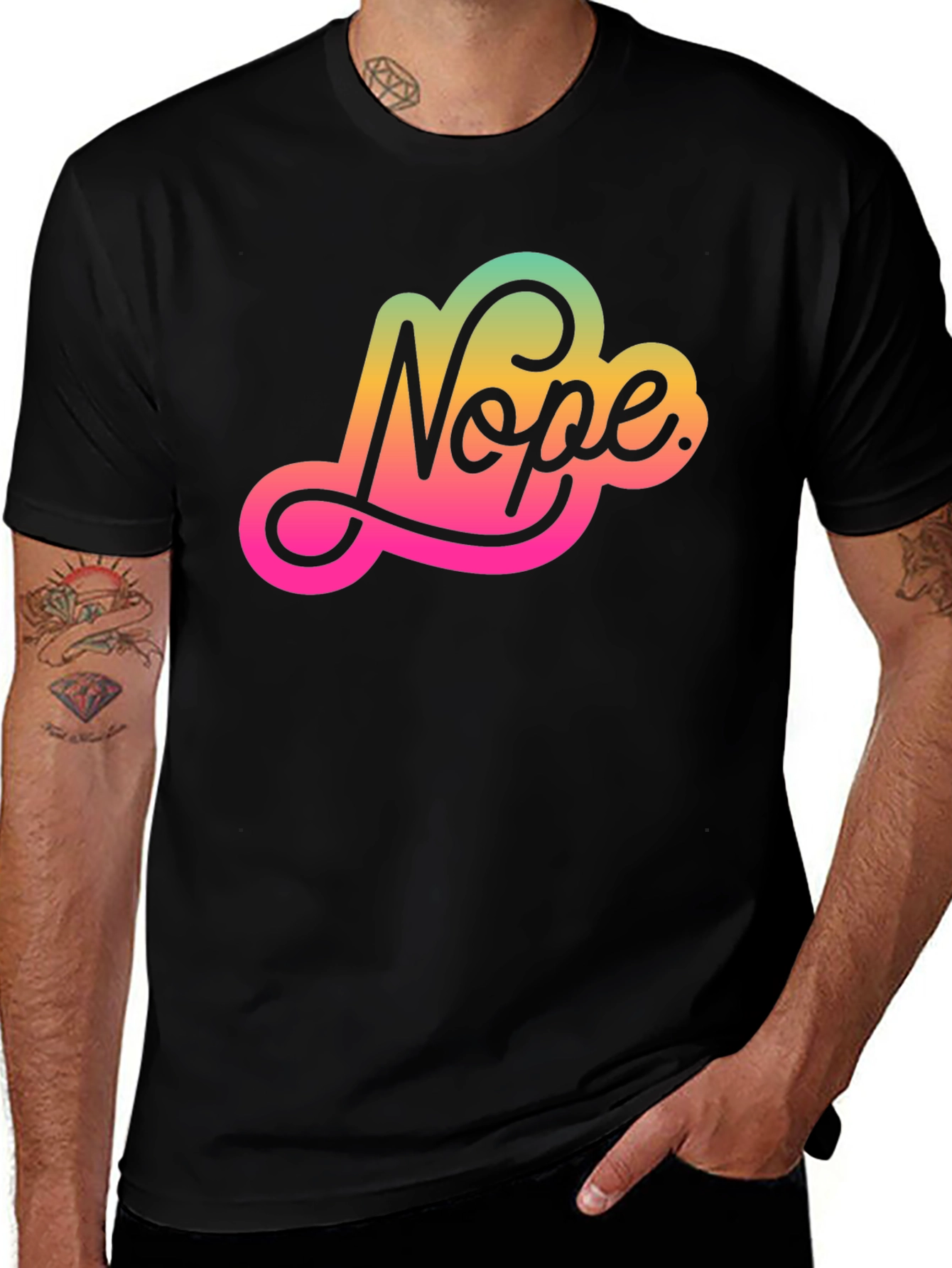 Variant 23 of Nope Graphic Tee - Trendy Comfort