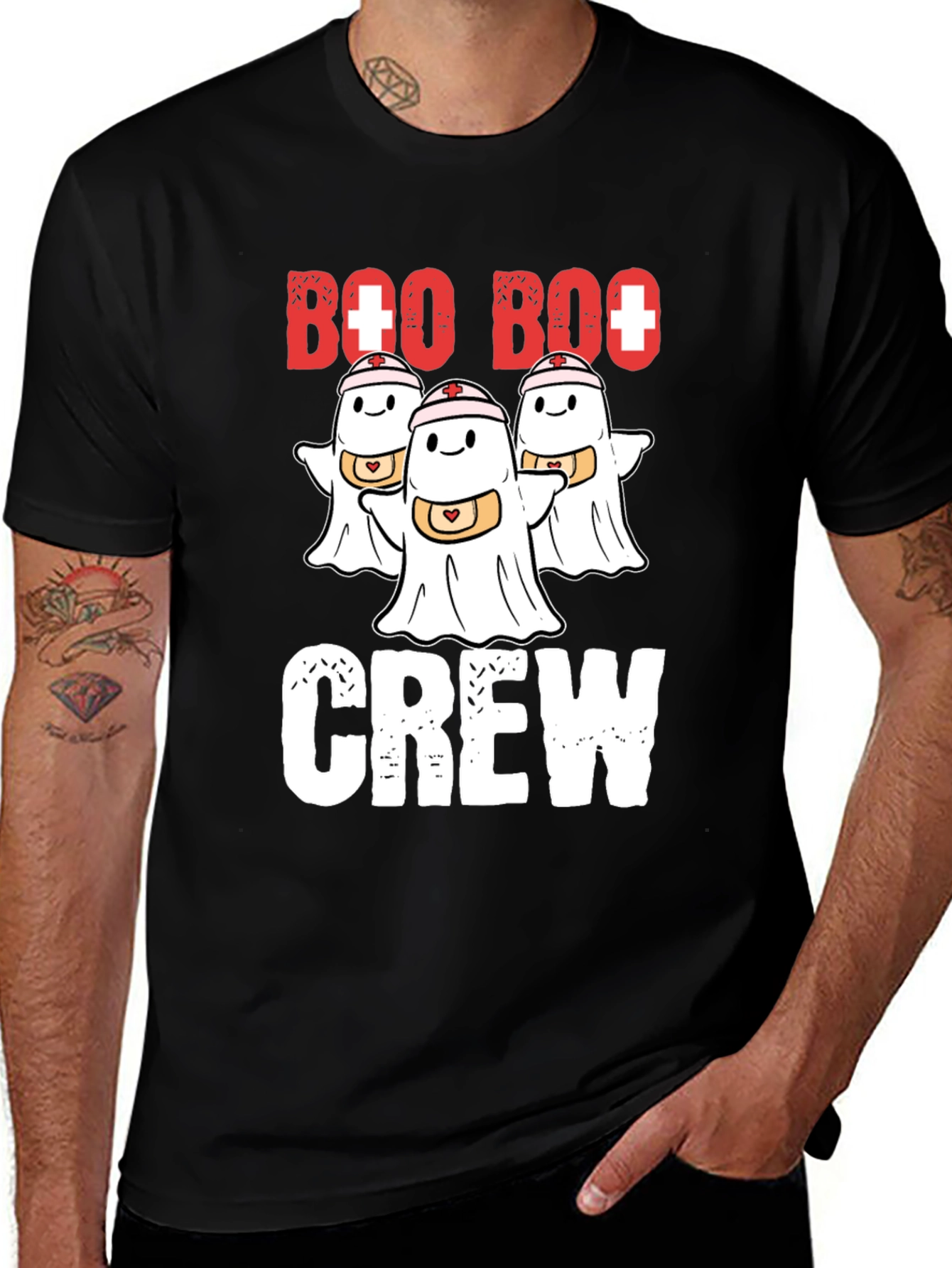 Boo Boo Crew Ghost Nurse T-Shirt
