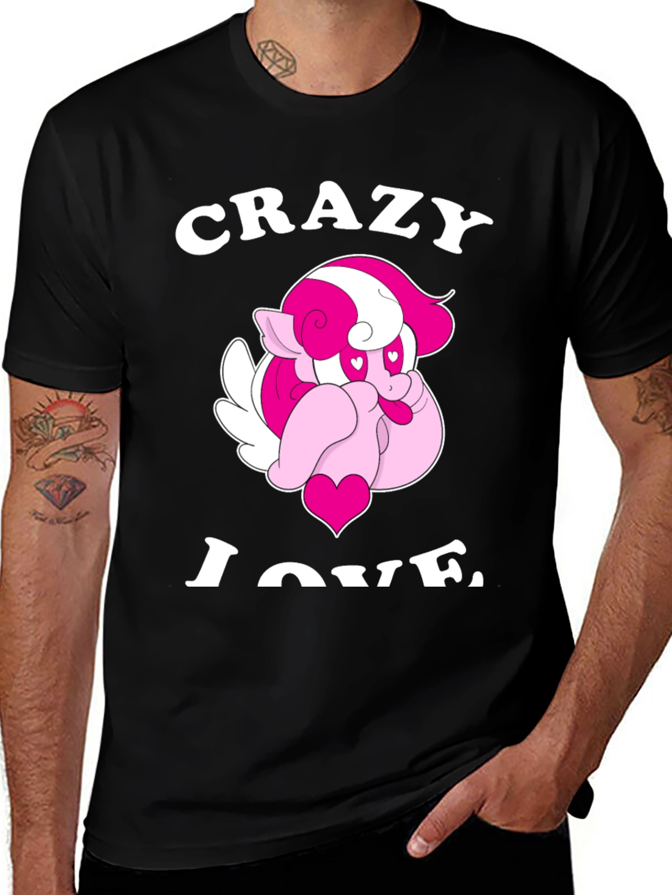 Variant 9 of Crazy Love Pony Graphic T-Shirt
