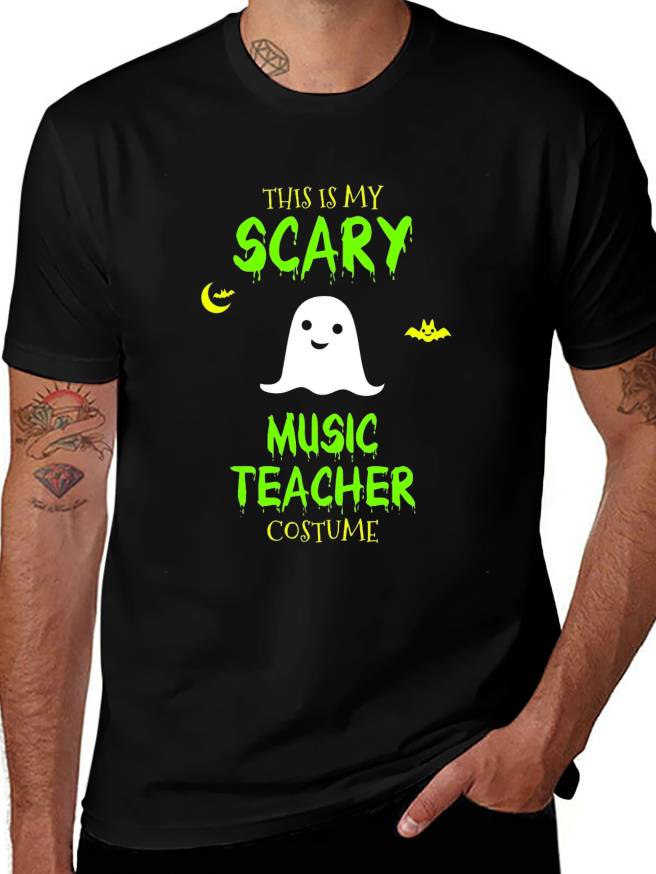 Variant 6 of Scary Music Teacher Costume Halloween T-Shirt