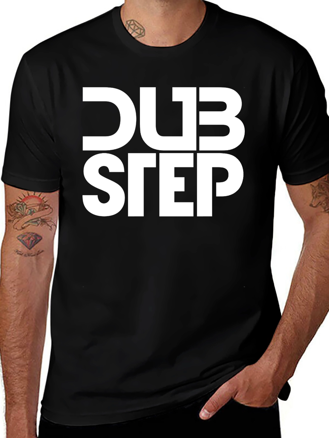 Variant 7 of Dubstep Graphic Tee - Black Cotton Music Shirt