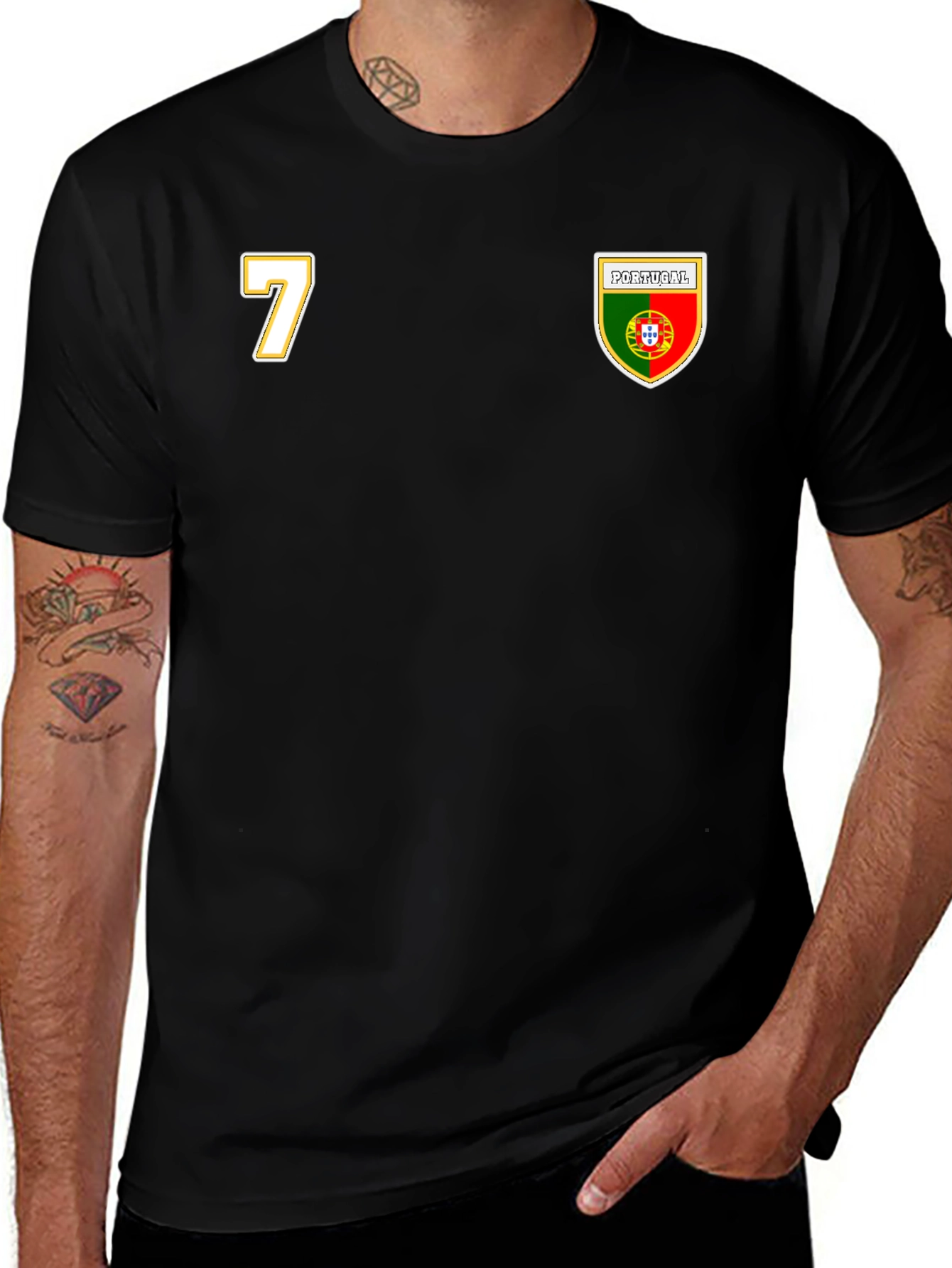 Portugal Soccer Jersey T-Shirt Number 7