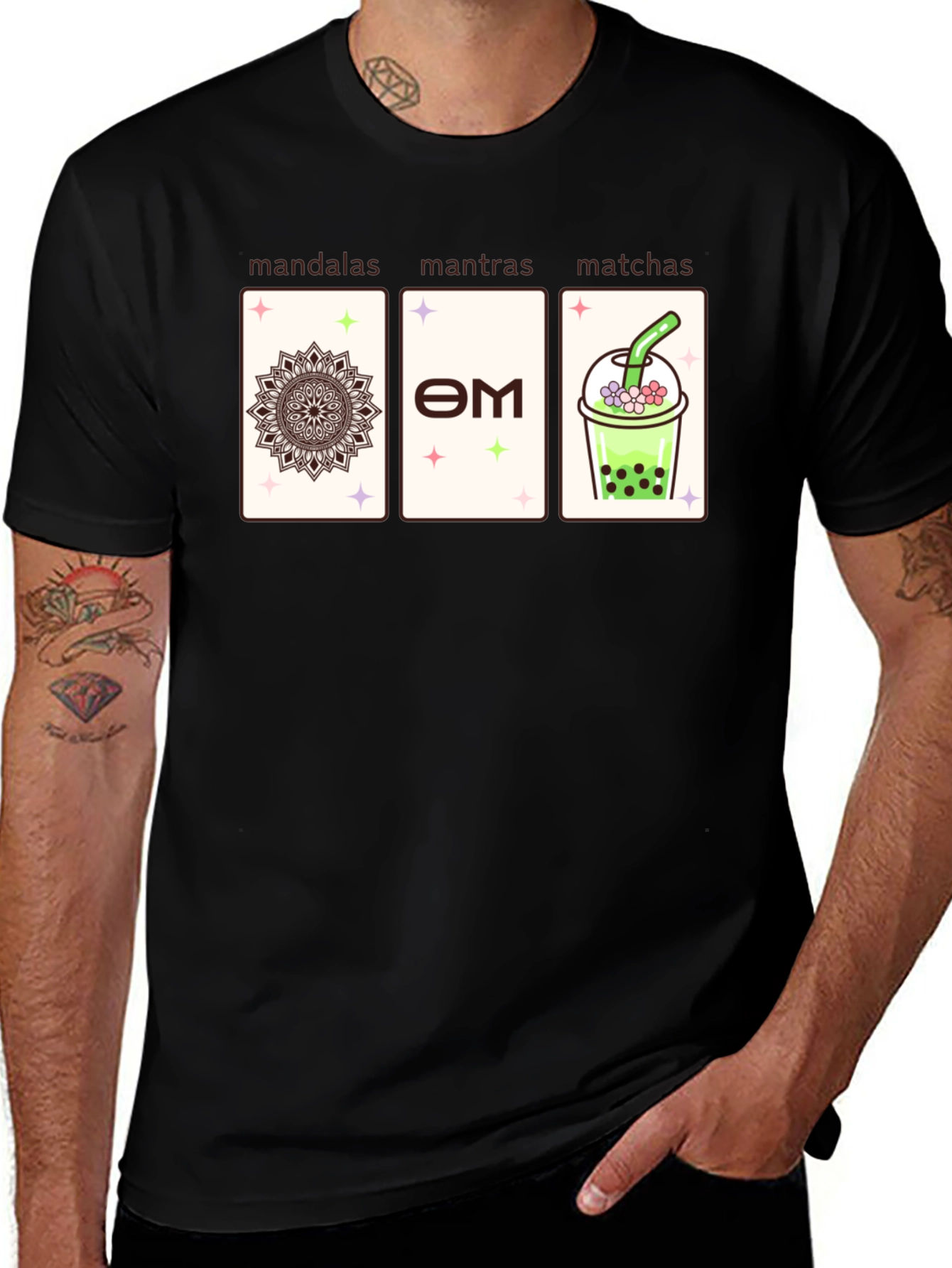 Mandala Mantras Matcha T-Shirt