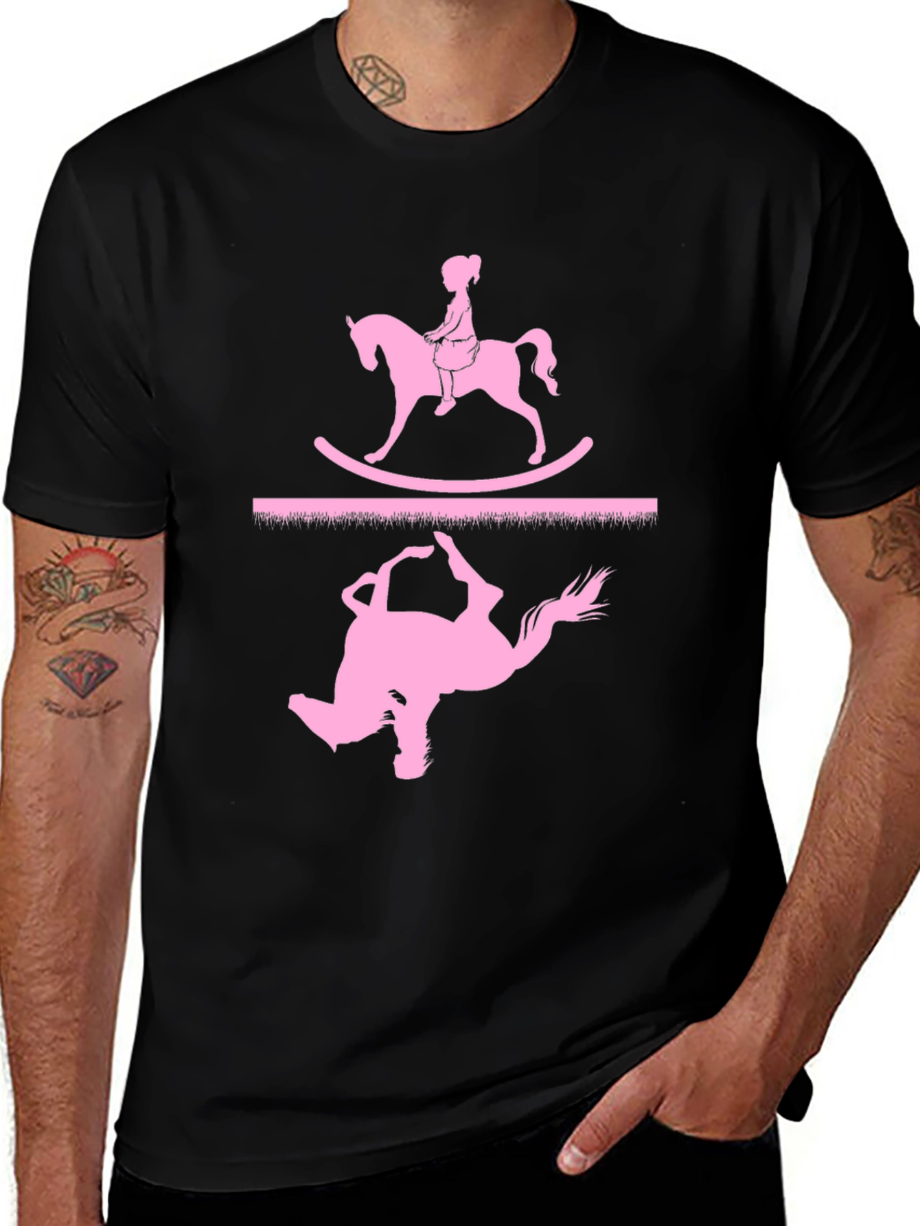 Variant 16 of Rocking Horse T-Shirt - Girl on Toy