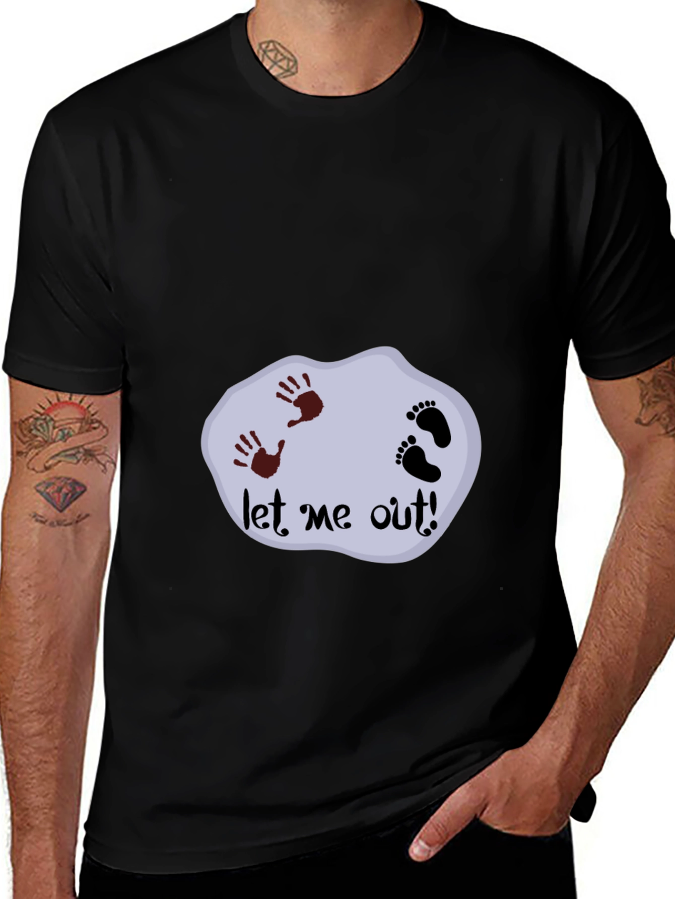 "Let Me Out!" Graphic Print T-Shirt