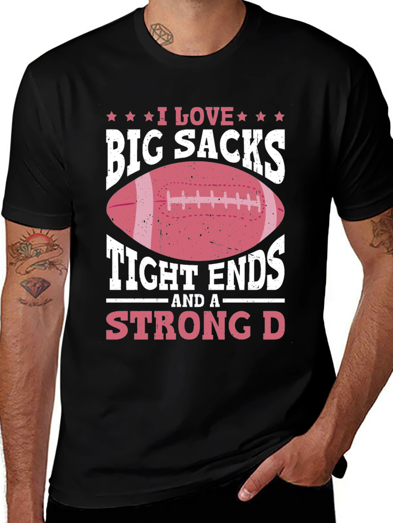 Black I Love Big Sacks Graphic T-Shirt main image