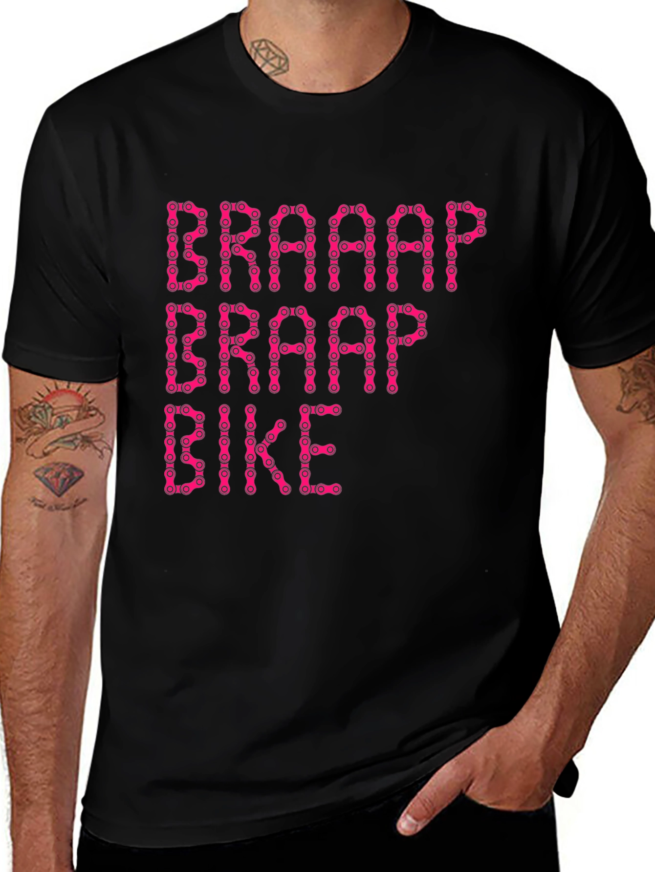 Variant 3 of Braaap Bike Chain T-Shirt