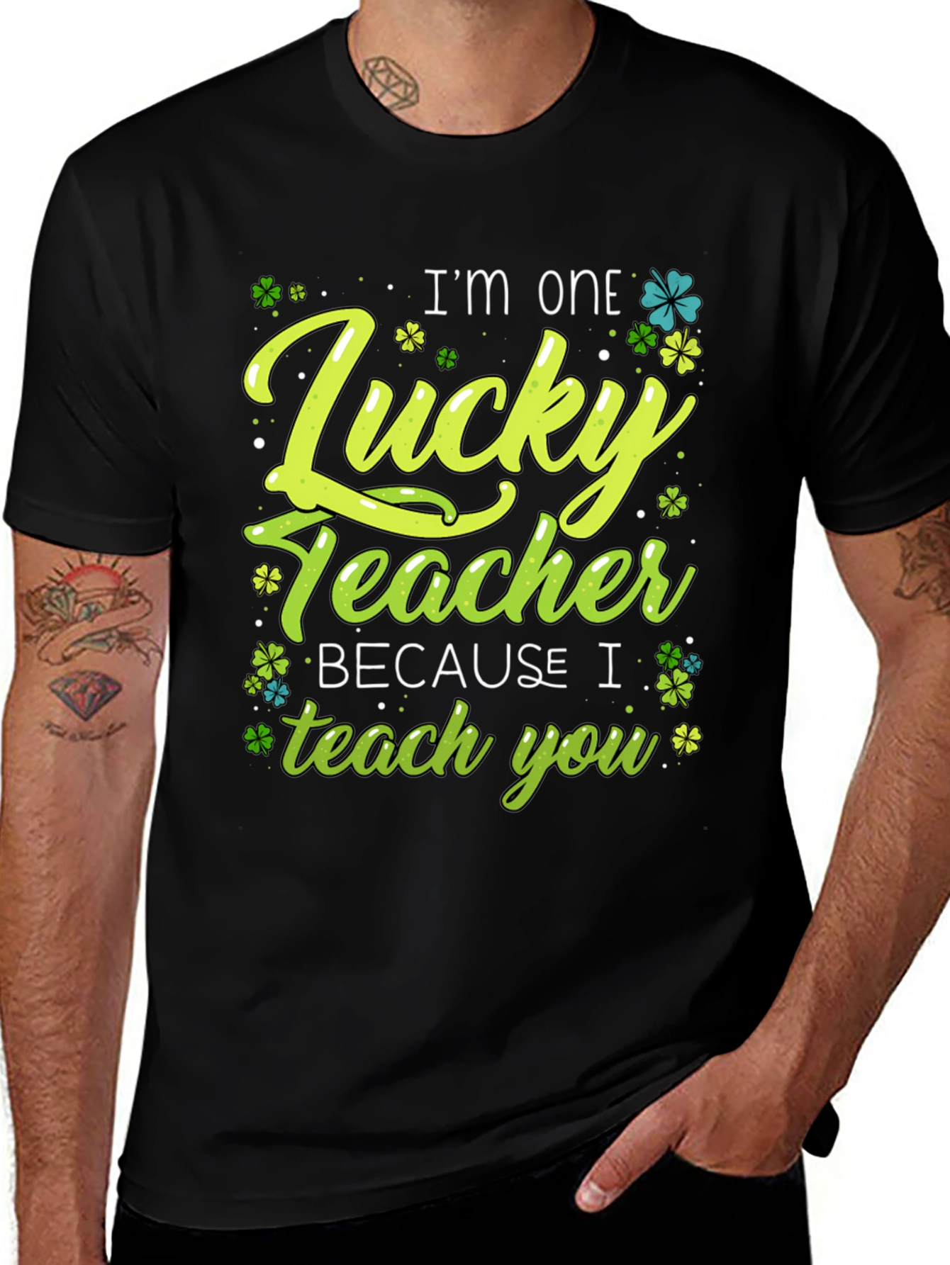 Variant 3 of Lucky Teacher T-Shirt - St. Patrick's Day
