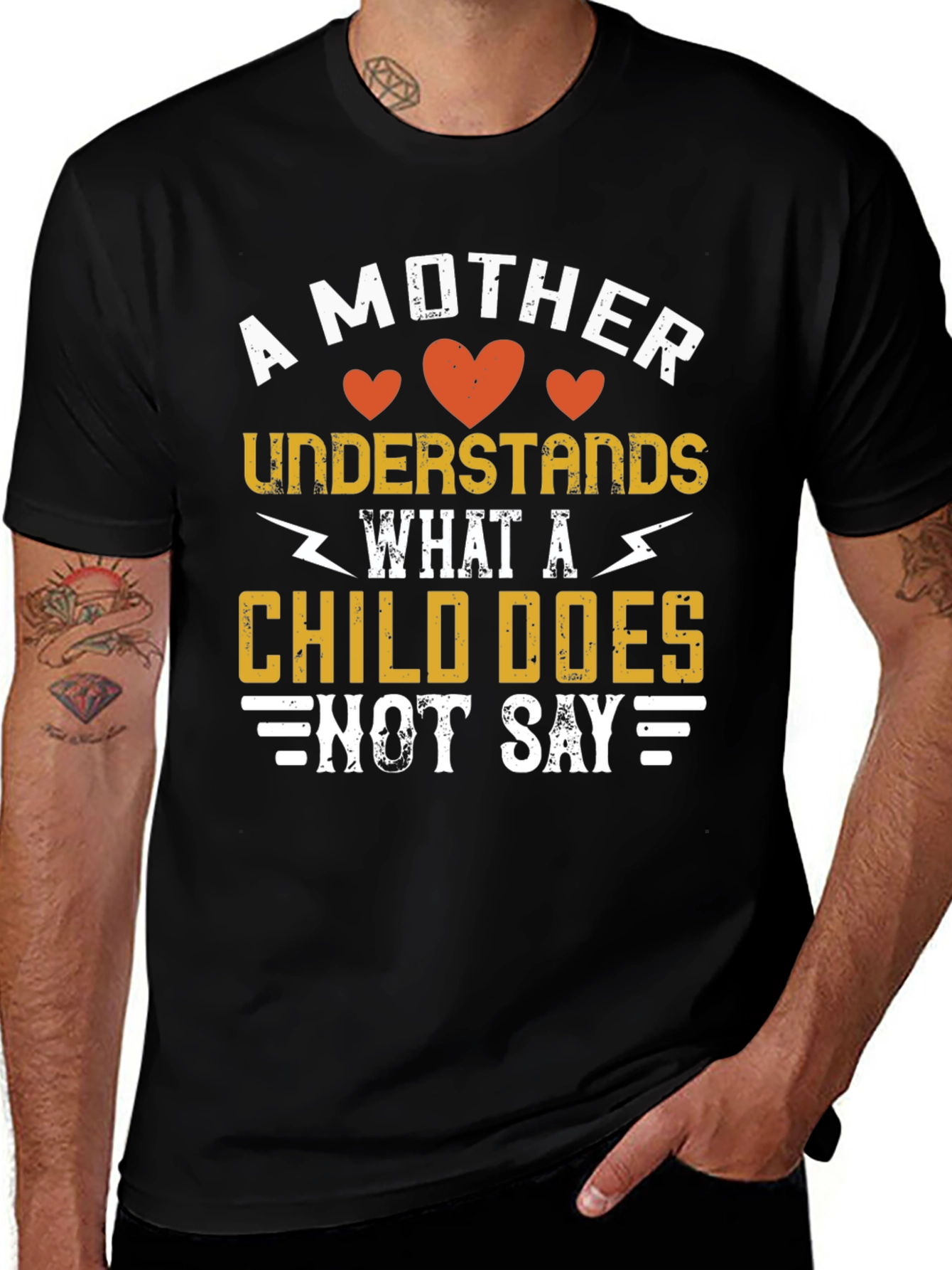 Variant 11 of Mother Understands T-Shirt - Black Graphic Tee