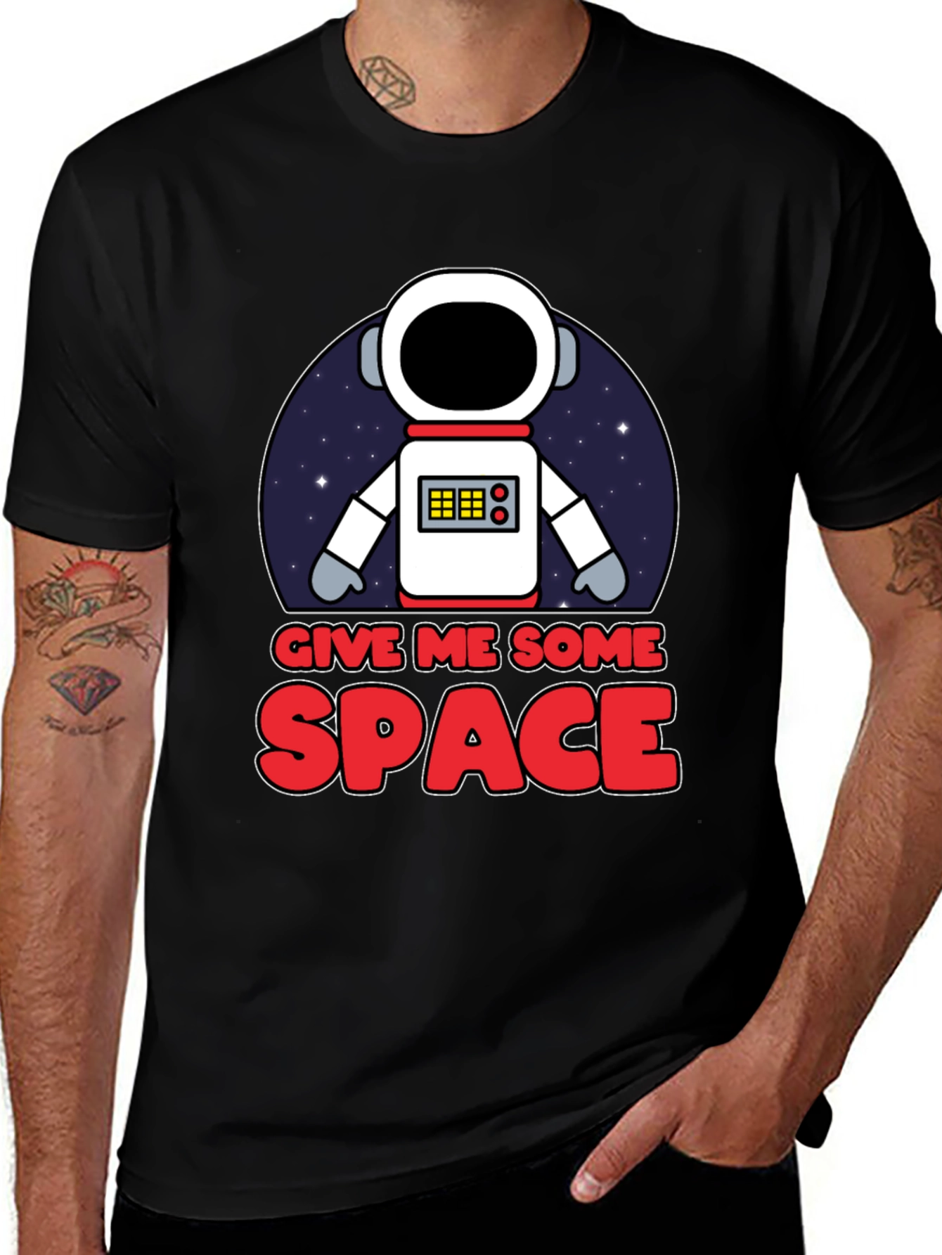 Variant 25 of Give Me Some Space T-Shirt, Astronaut Design