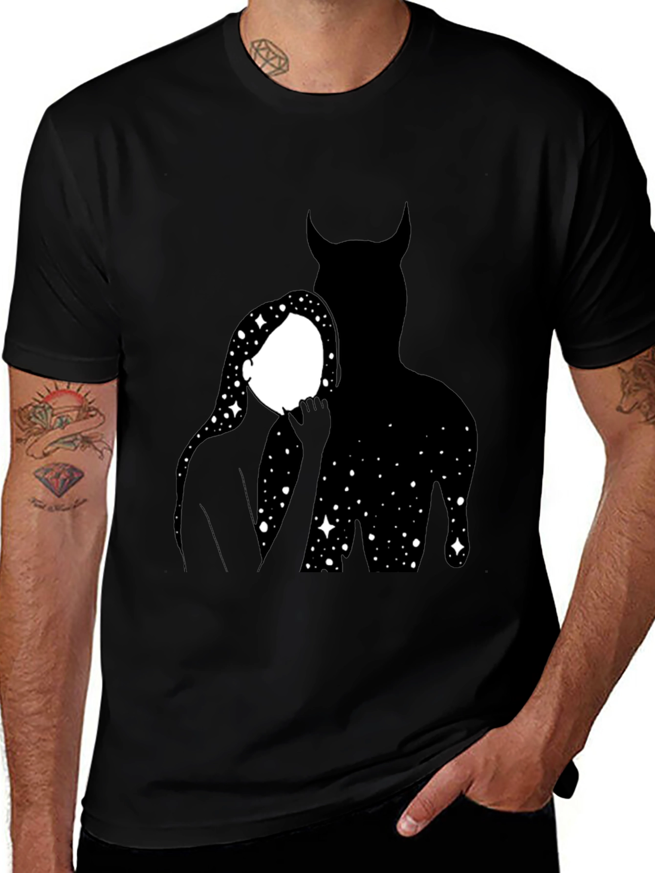 Variant 5 of Celestial Embrace Graphic Tee