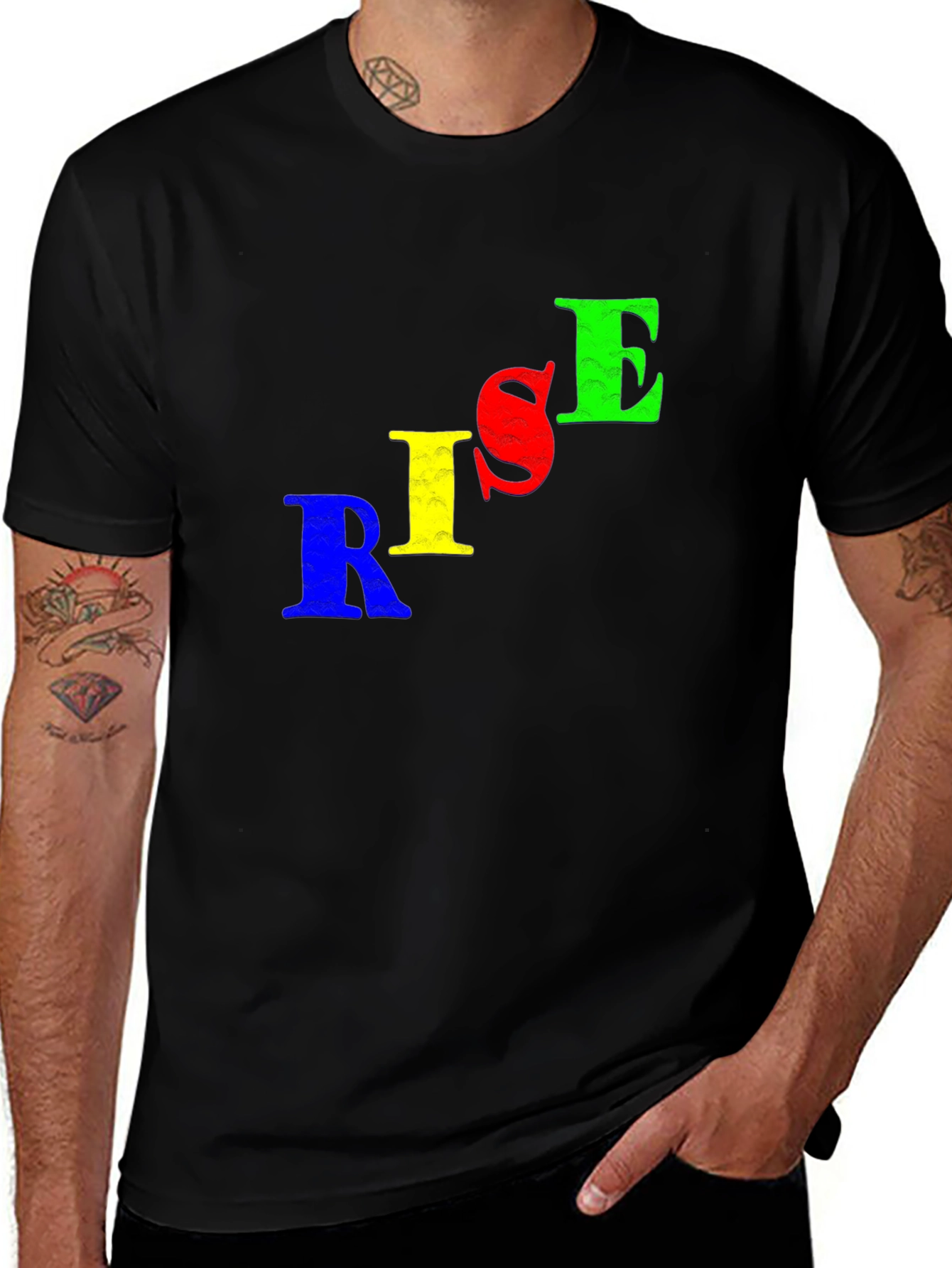 Variant 25 of RISE Graphic T-Shirt - Bold Colorful Design
