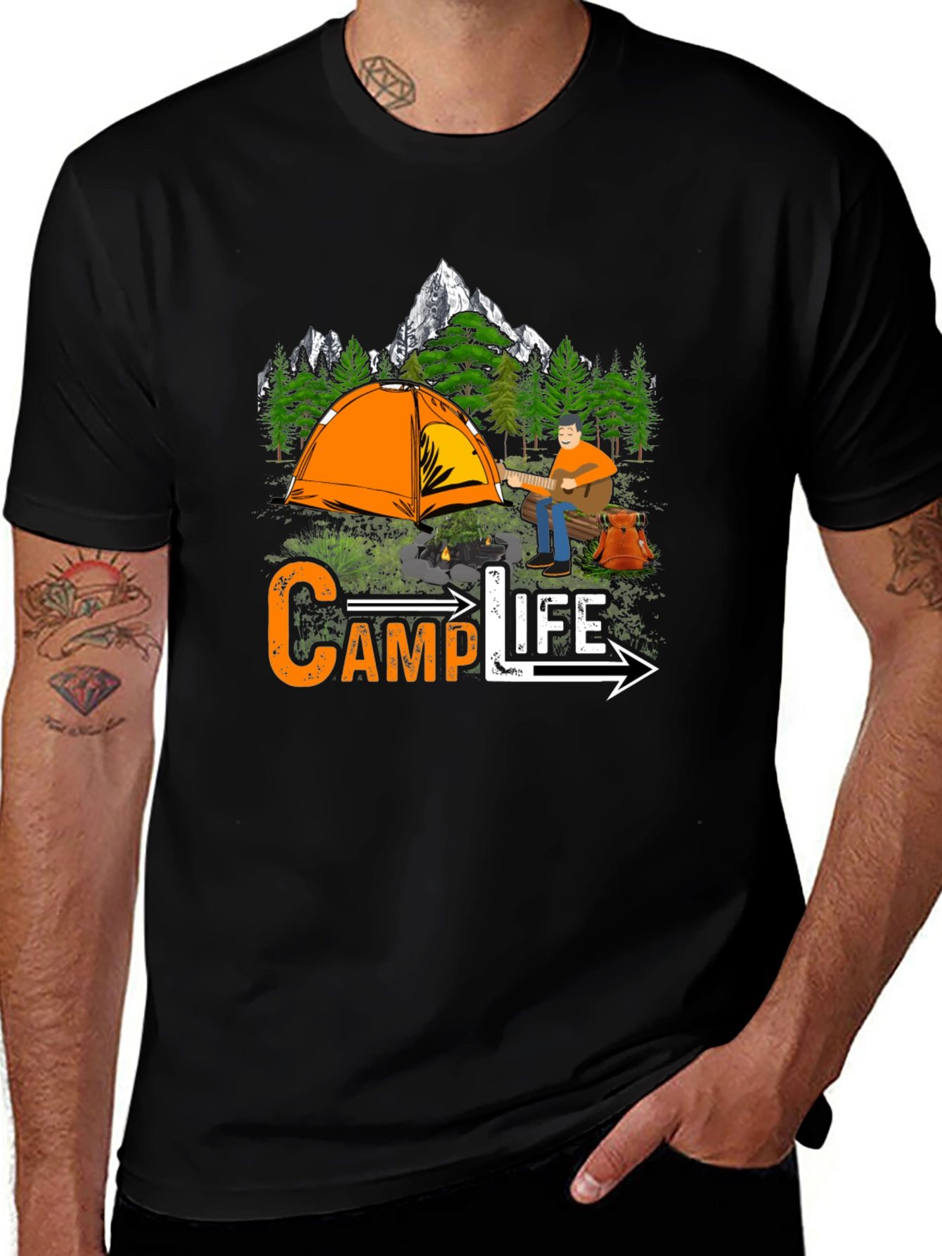 Camp Life Graphic Tee - Camping Adventure Shirt