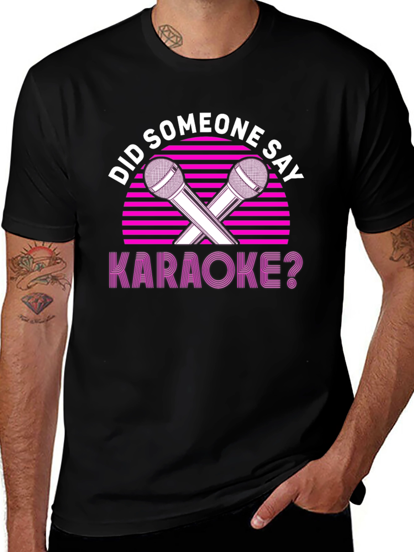 Variant 28 of Karaoke T-Shirt - Did Someone Say Karaoke?