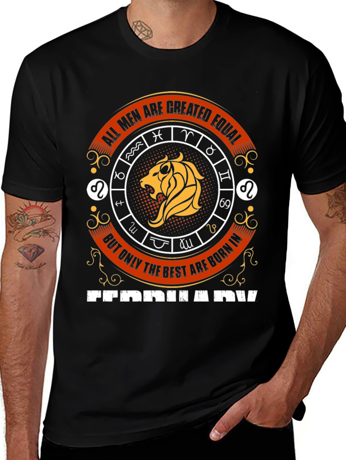 Men's Zodiac Lion T-Shirt - Best Born in Month Tee