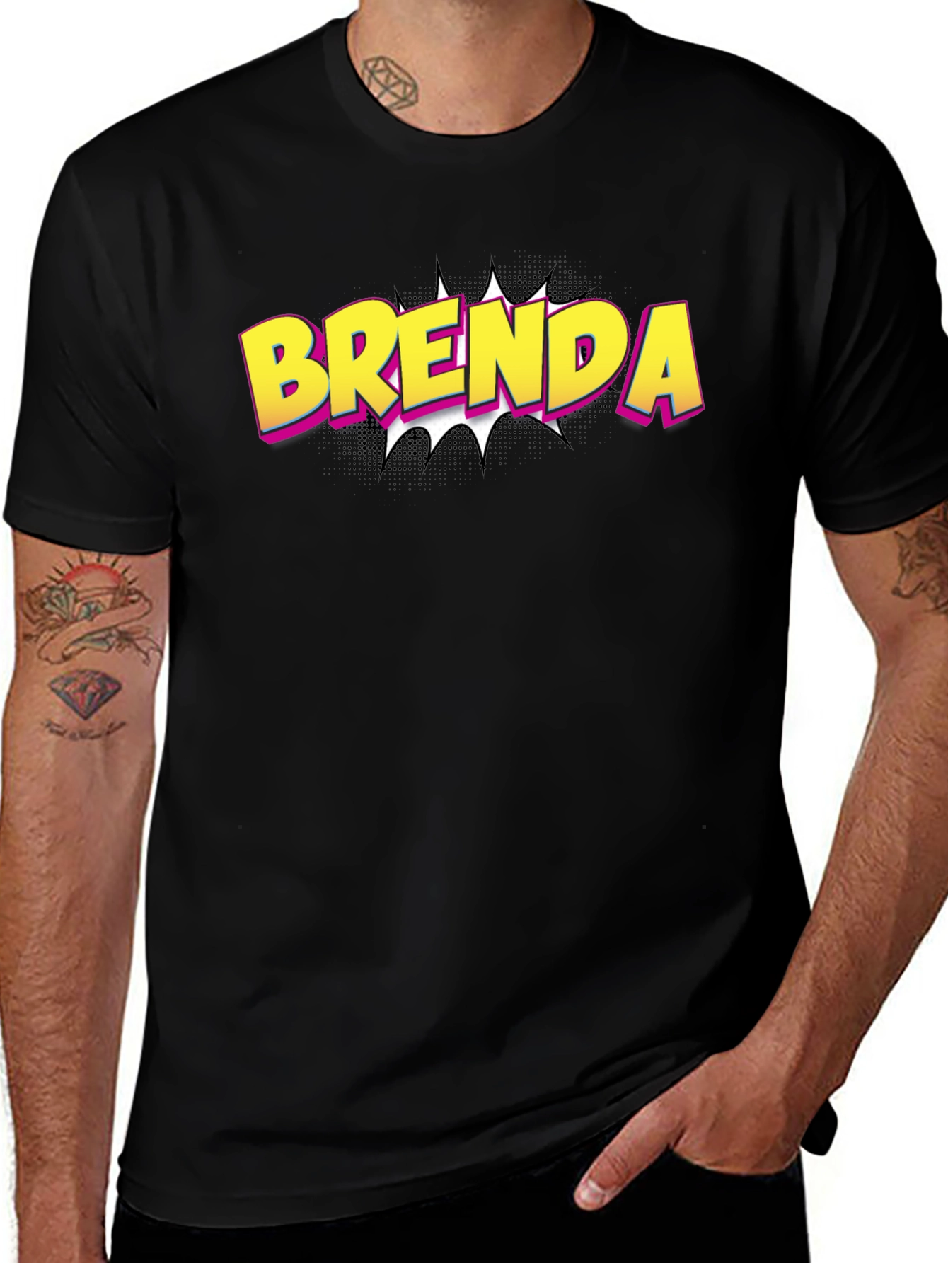 Brenda Comic Book Style T-Shirt
