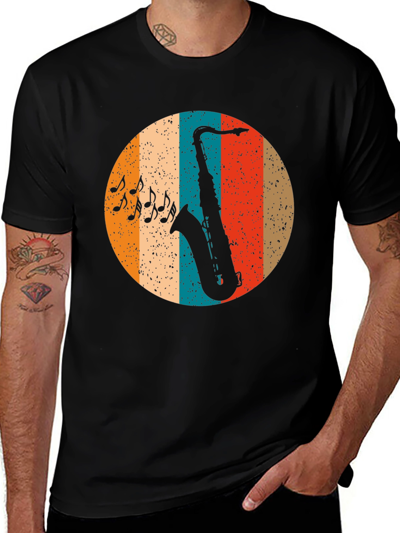 Variant 20 of Retro Saxophone Music T-Shirt