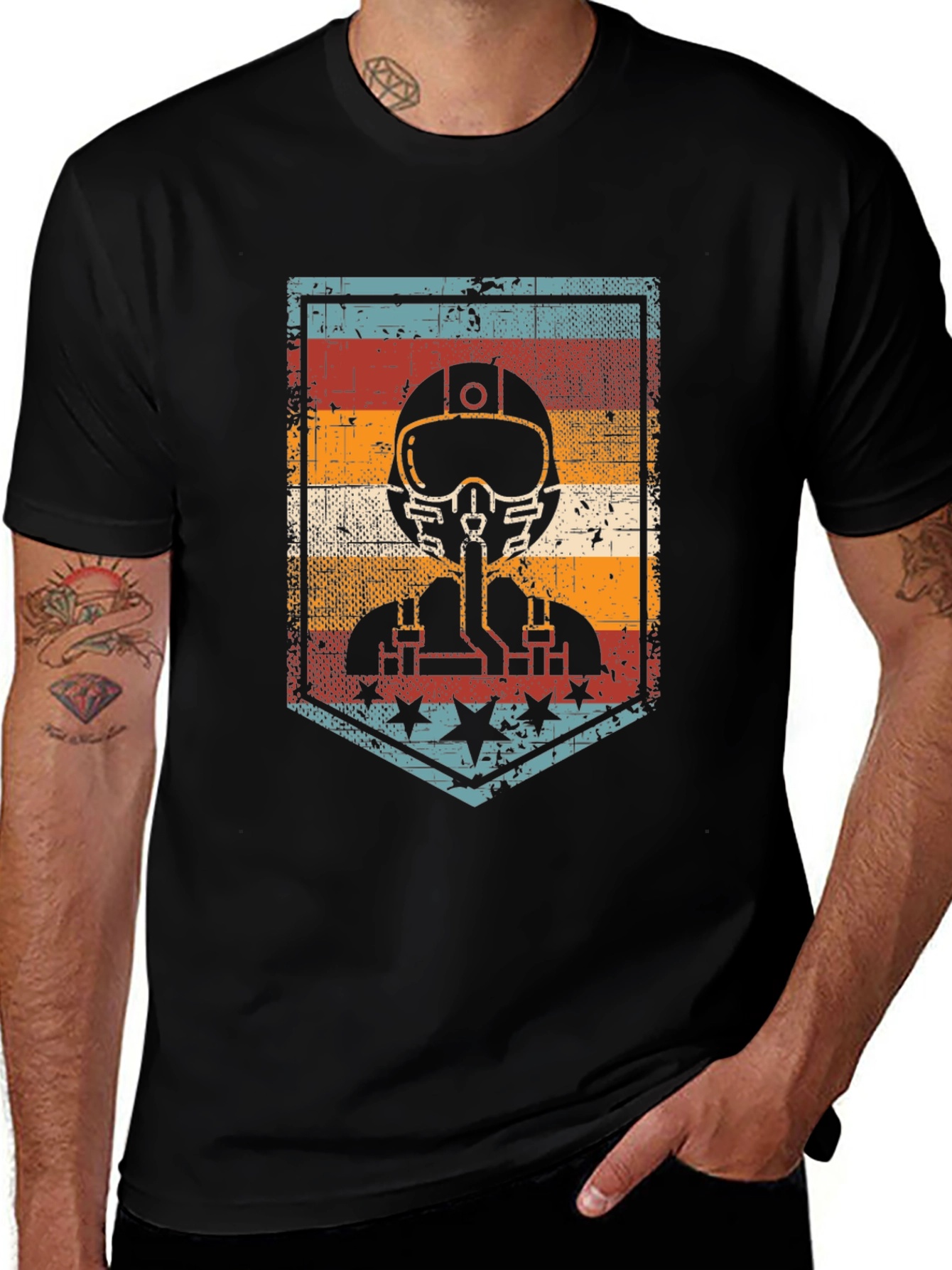 Variant 17 of Vintage Aviator Graphic Tee - Pilot T-Shirt