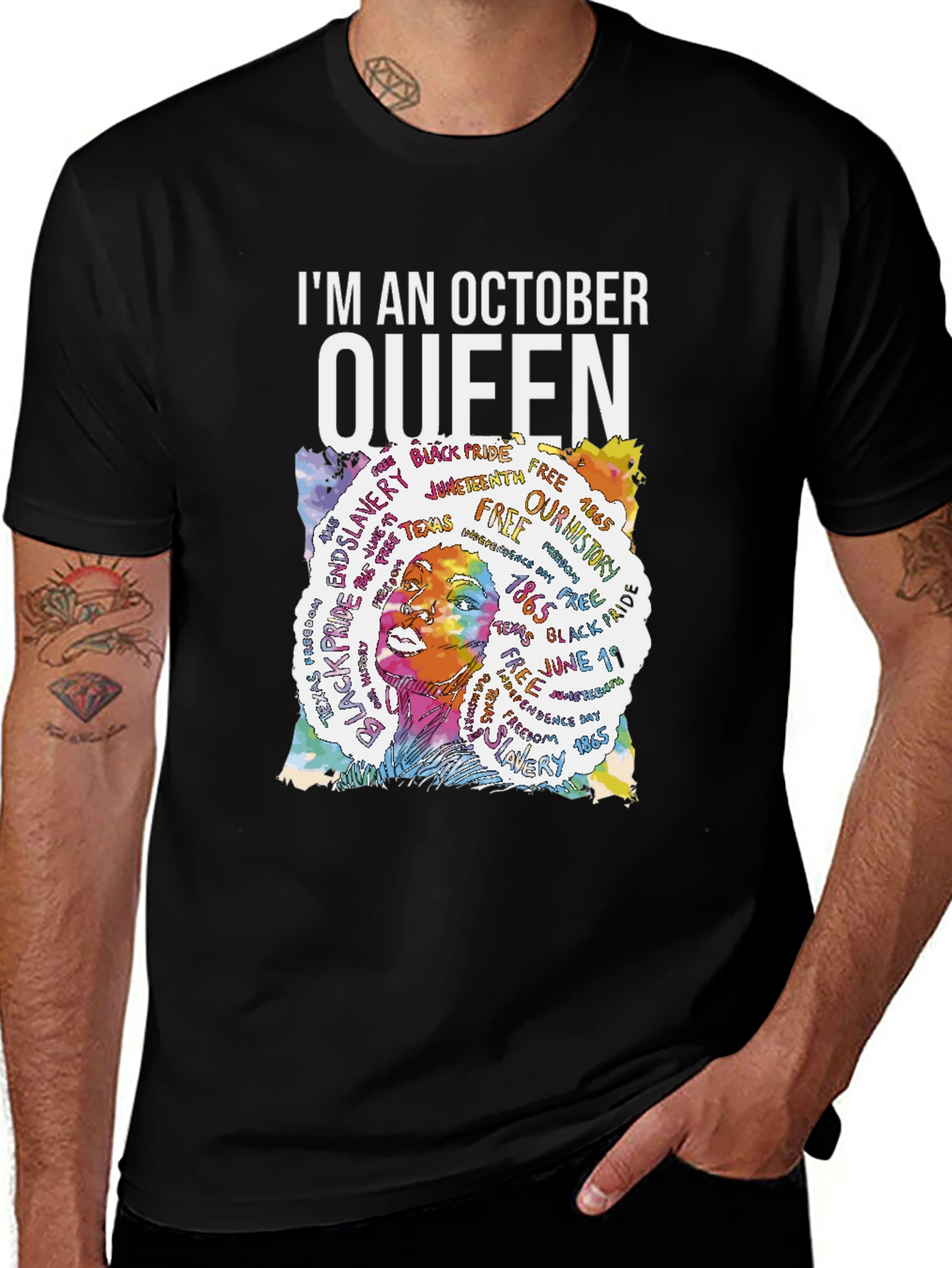 October Queen Black Pride T-Shirt