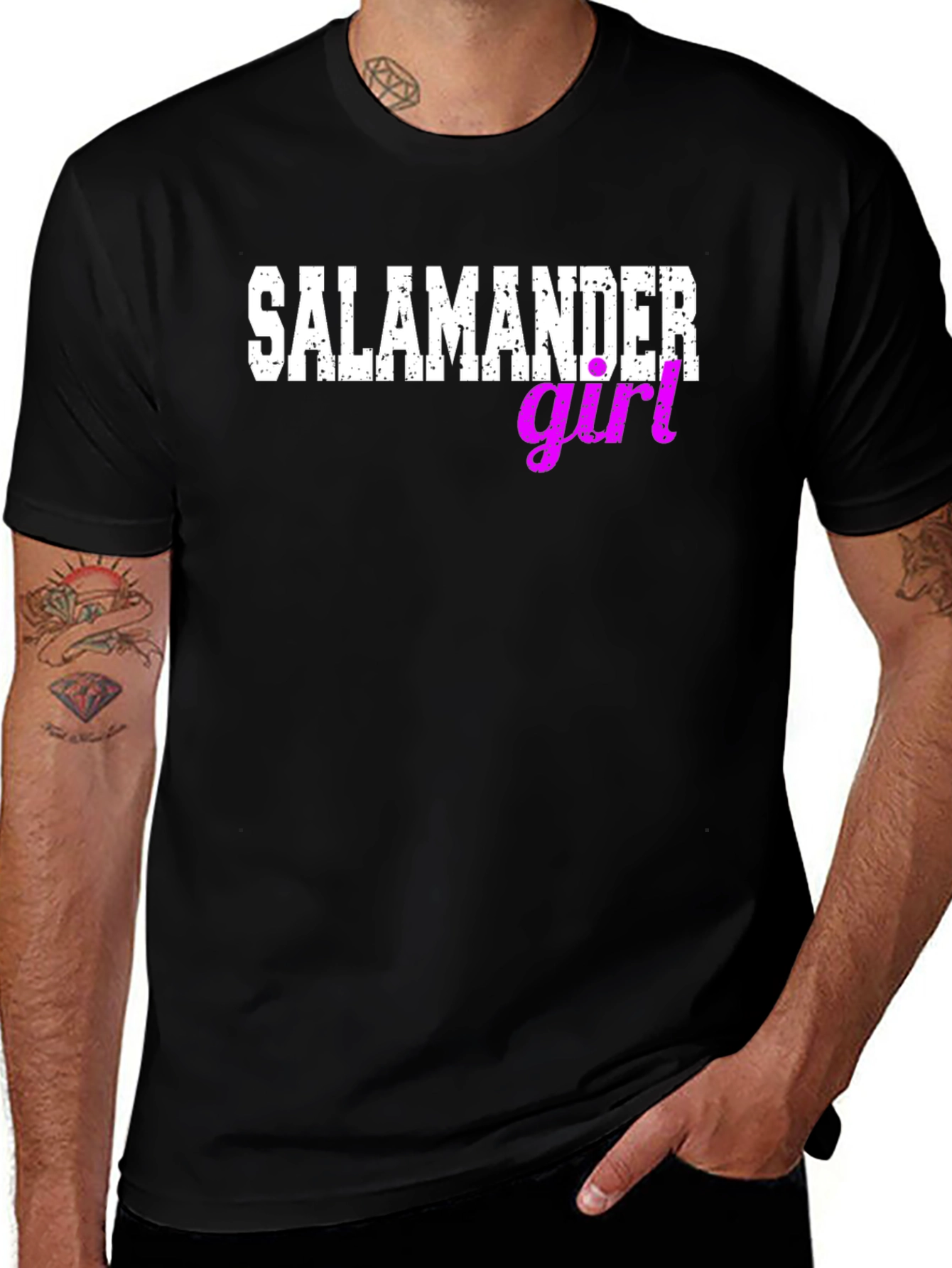 Variant 15 of Salamander Girl Graphic Tee - Fun & Unique