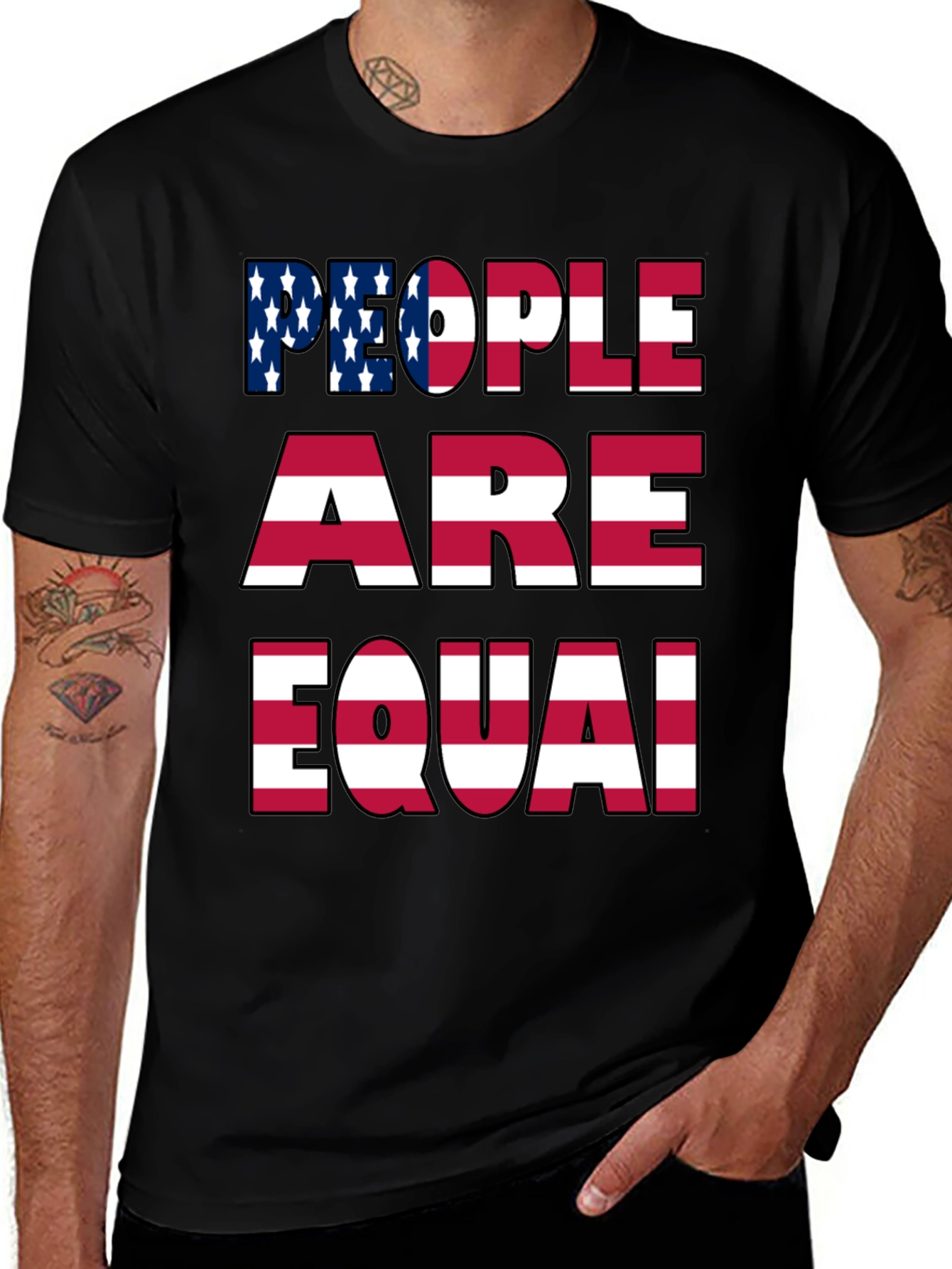 Variant 18 of People Are Equal Graphic T-Shirt