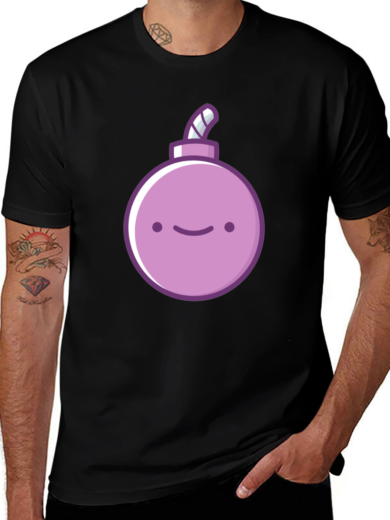 Variant 26 of Cute Bomb Graphic Tee - Funny Cartoon Bomb T-Shirt