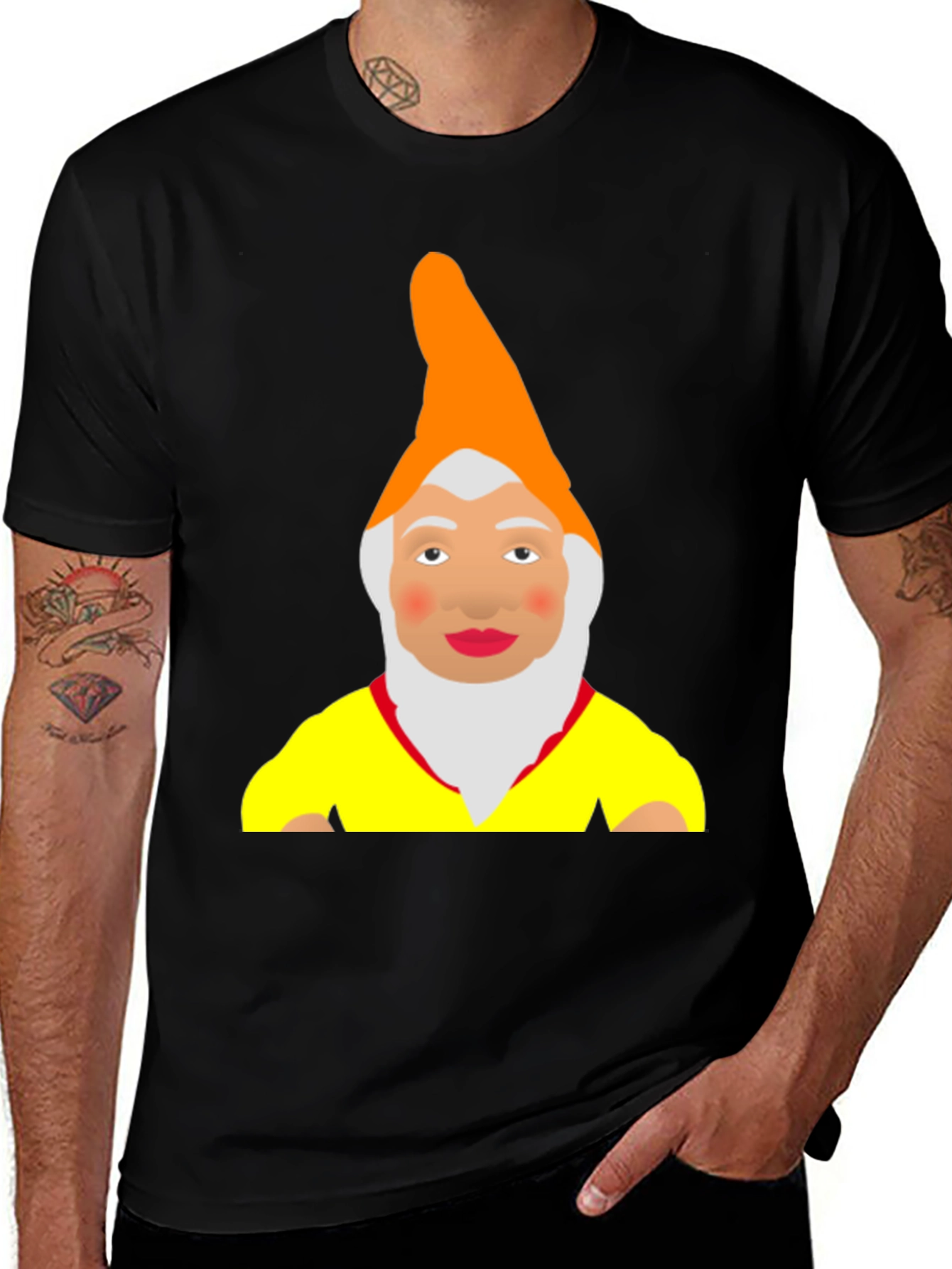 Variant 21 of Funny Gnome Graphic T-Shirt