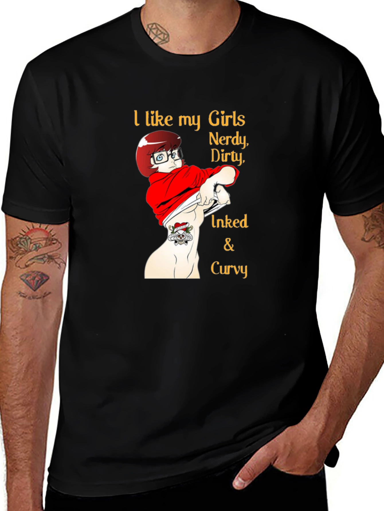 Variant 16 of I Like My Girls Nerdy Dirty T-Shirt