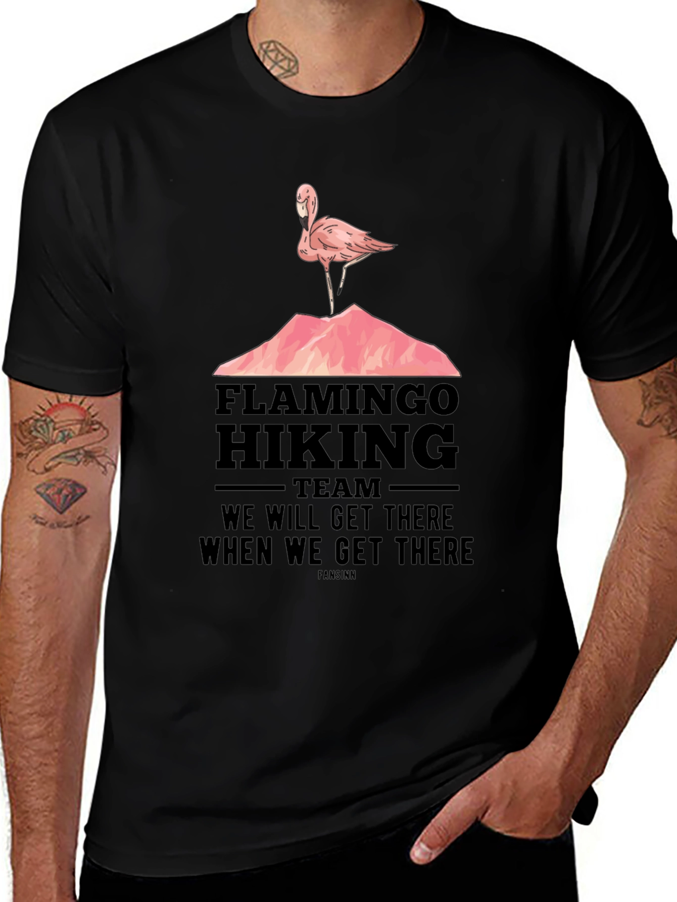 Variant 6 of Flamingo Hiking Team T-Shirt